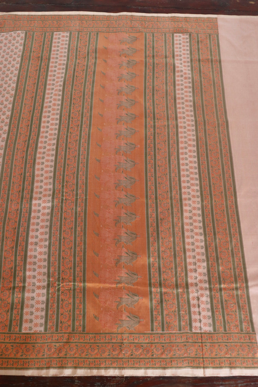 Sand Beige Kadhua Banarsi Silk Saree - photo 5
