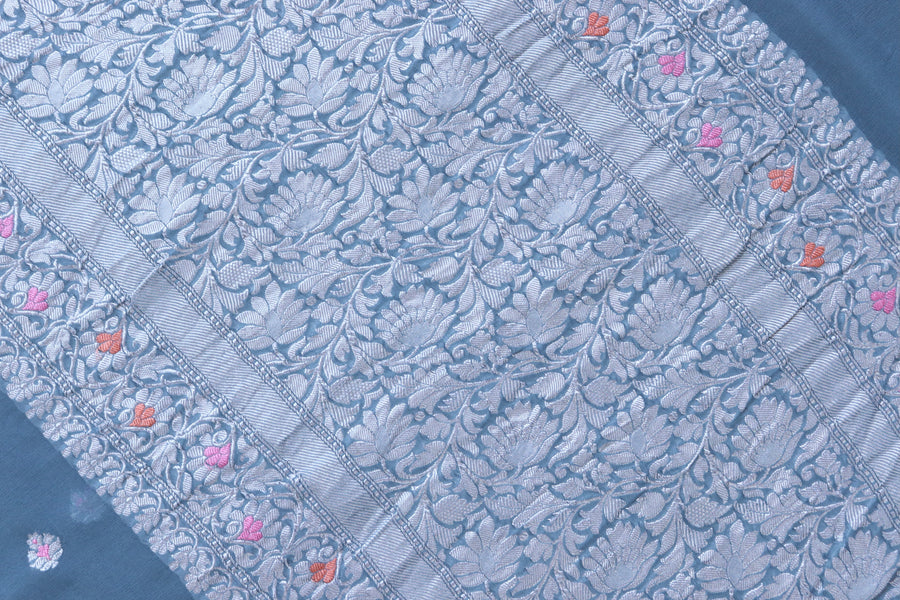 Blouse piece for Grey Kadhua georgette saree