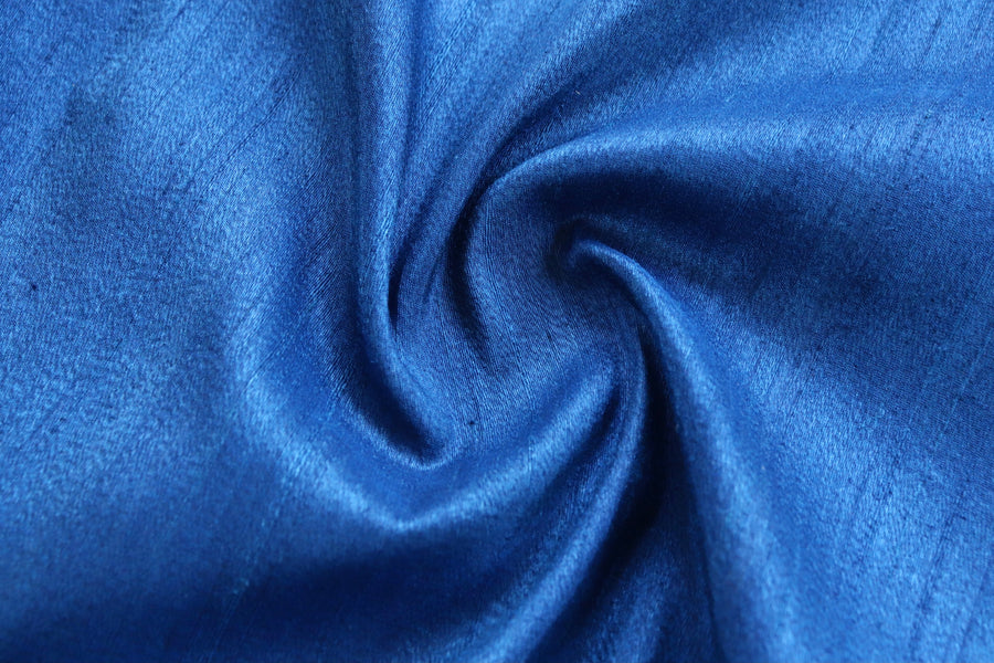 Aanchal motif on Blue Floral Border Banarasi saree