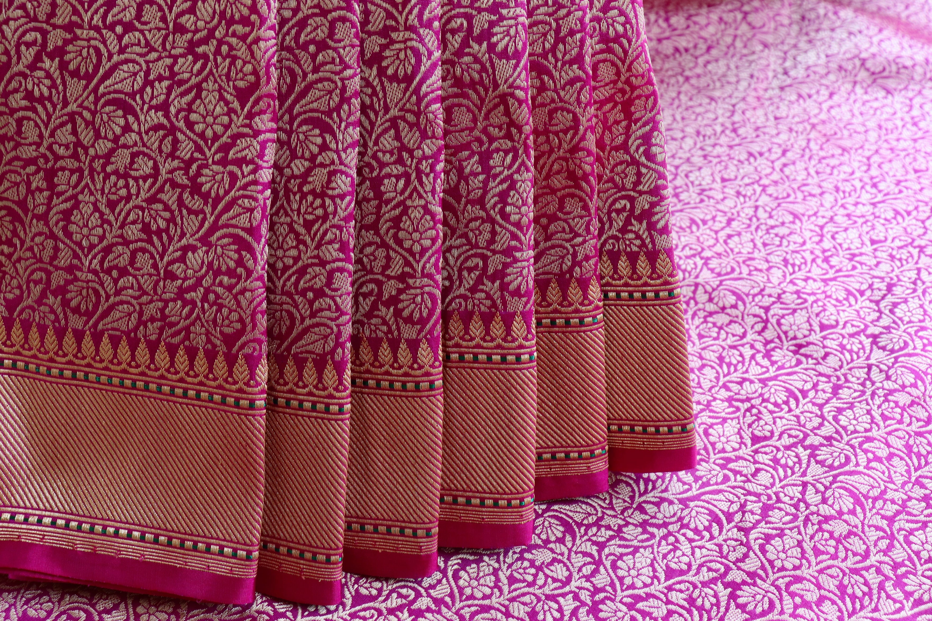 Green Kuniya Pure Silk Handloom Banarasi Saree