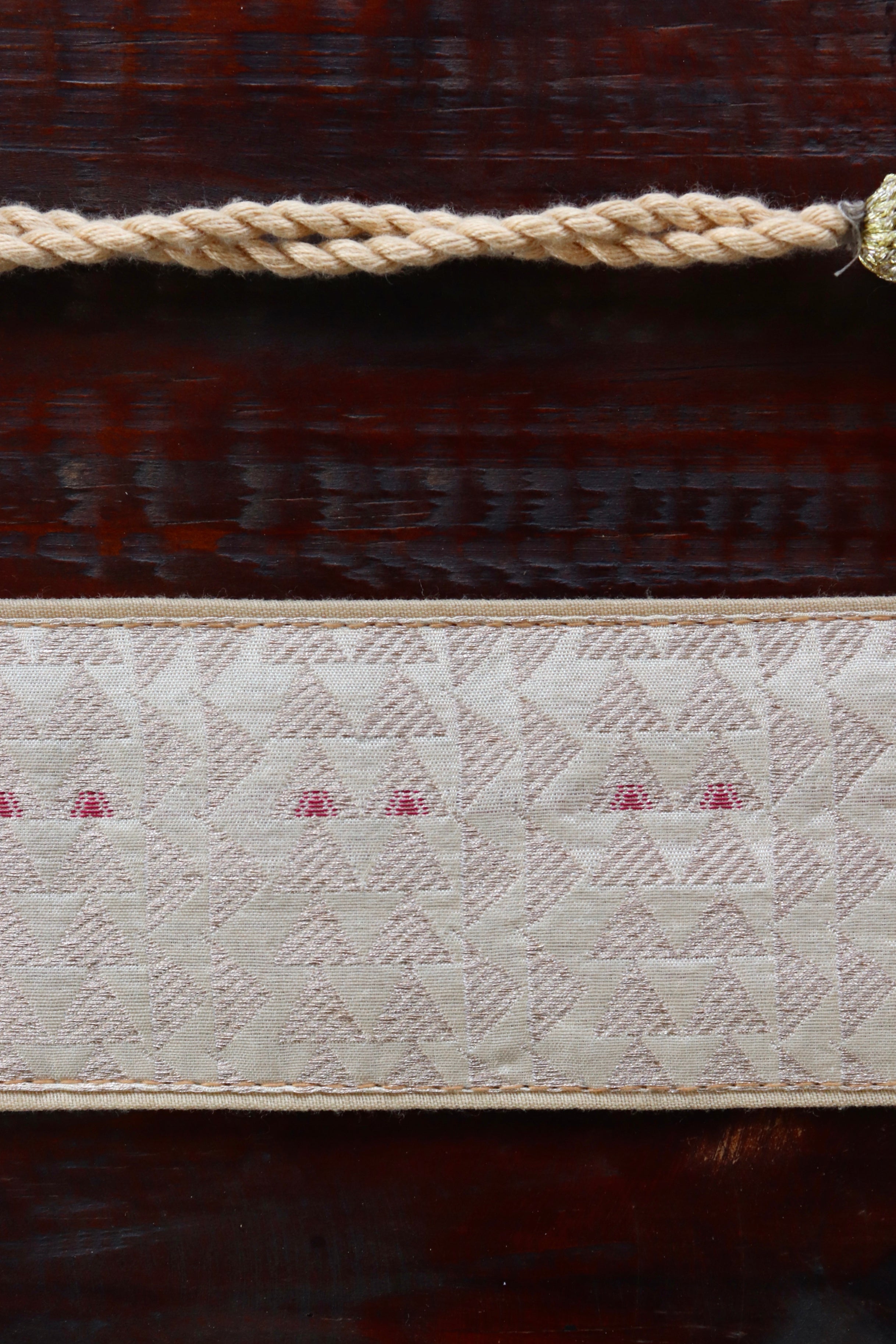 Ivory Banarasi Silk Belt