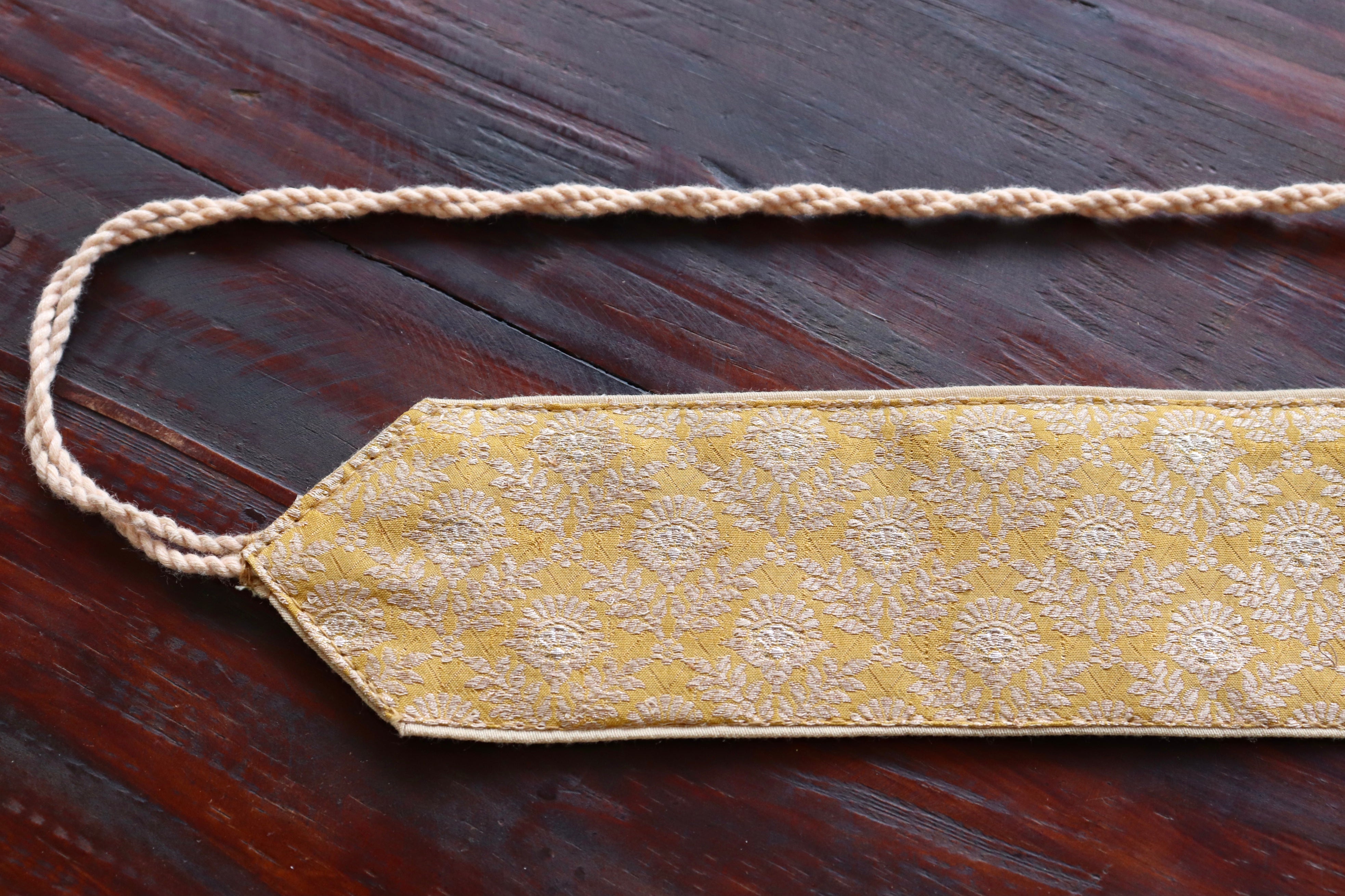 Gold Banarasi Silk Belt