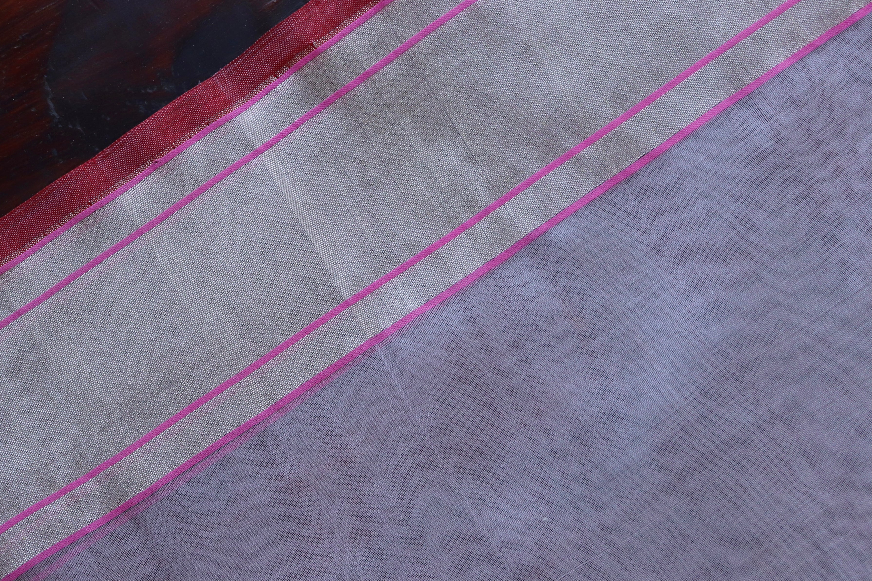 Light Pink Butterfly Motif Pure Silk Handloom Banarasi Saree