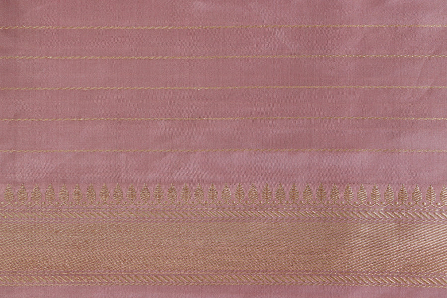 Sea Green & Pink Tissue With Meenadar Silk Kadiyal | Stuti Weaves