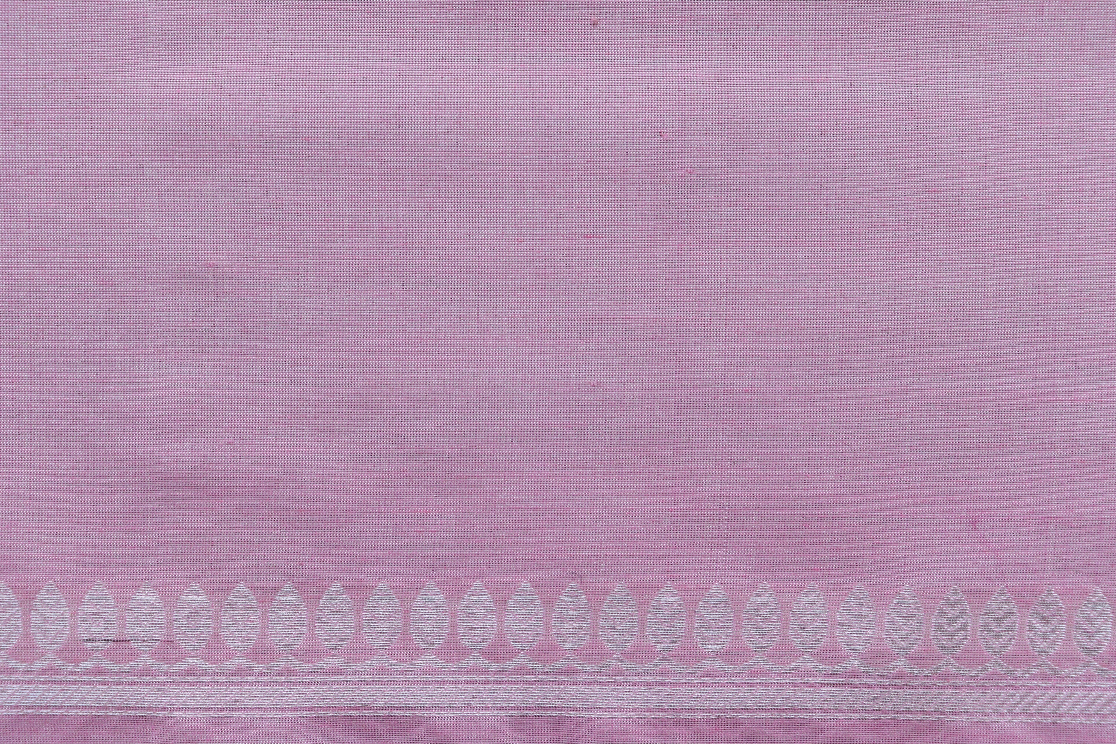 Baby Pink Pure Katan Silk Handloom Banarasi Blouse Piece Thaan