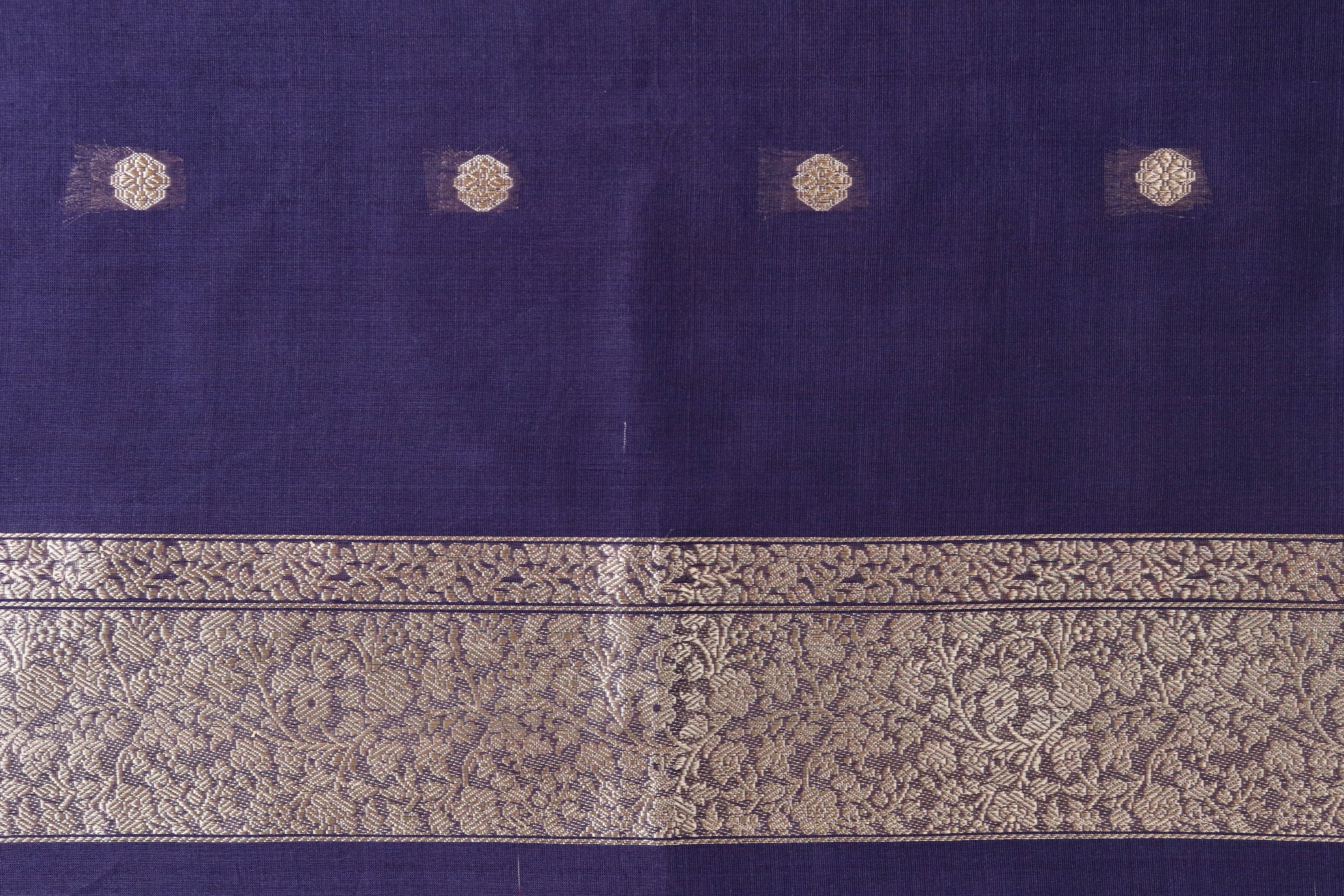 Blue Kuniya Pure Silk Handloom Banarasi Saree