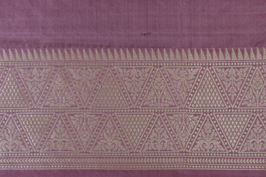 Dusty Rose Kadhua Buta Pure Silk Handloom Banarsi Saree