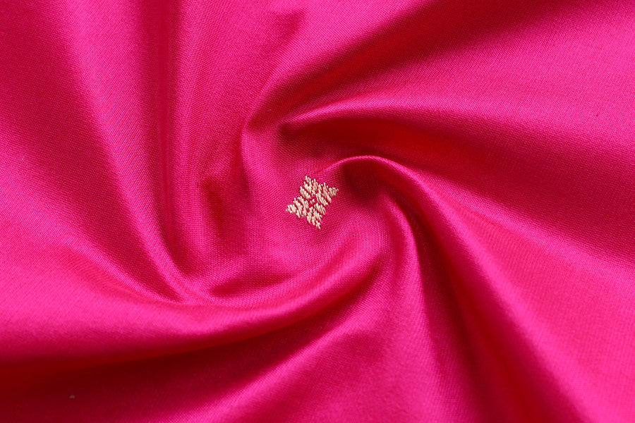 Rani Pink Meenadar Kadhua  Pure Silk Handloom Banarasi Saree