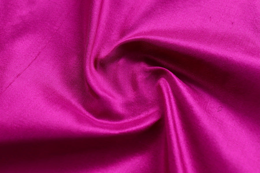 Magenta Pink Floral Border Pure Silk Banarasi Saree | Stuti Weaves