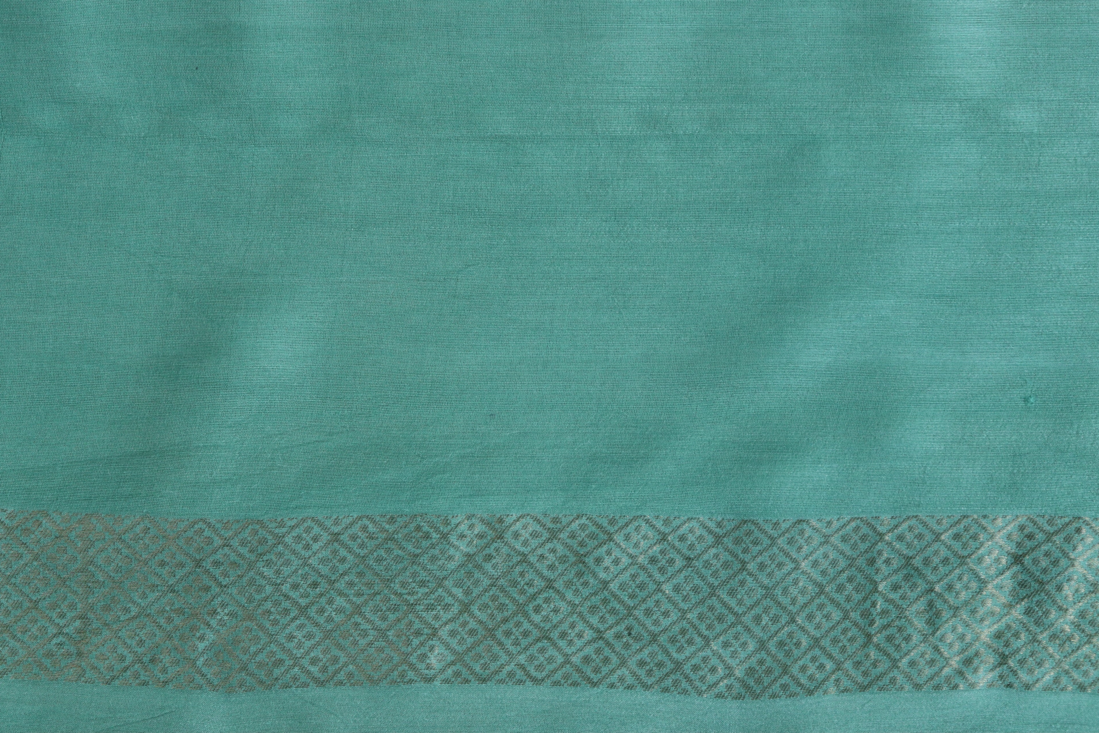 Pastel Green Munga Silk Banarasi Handloom Saree