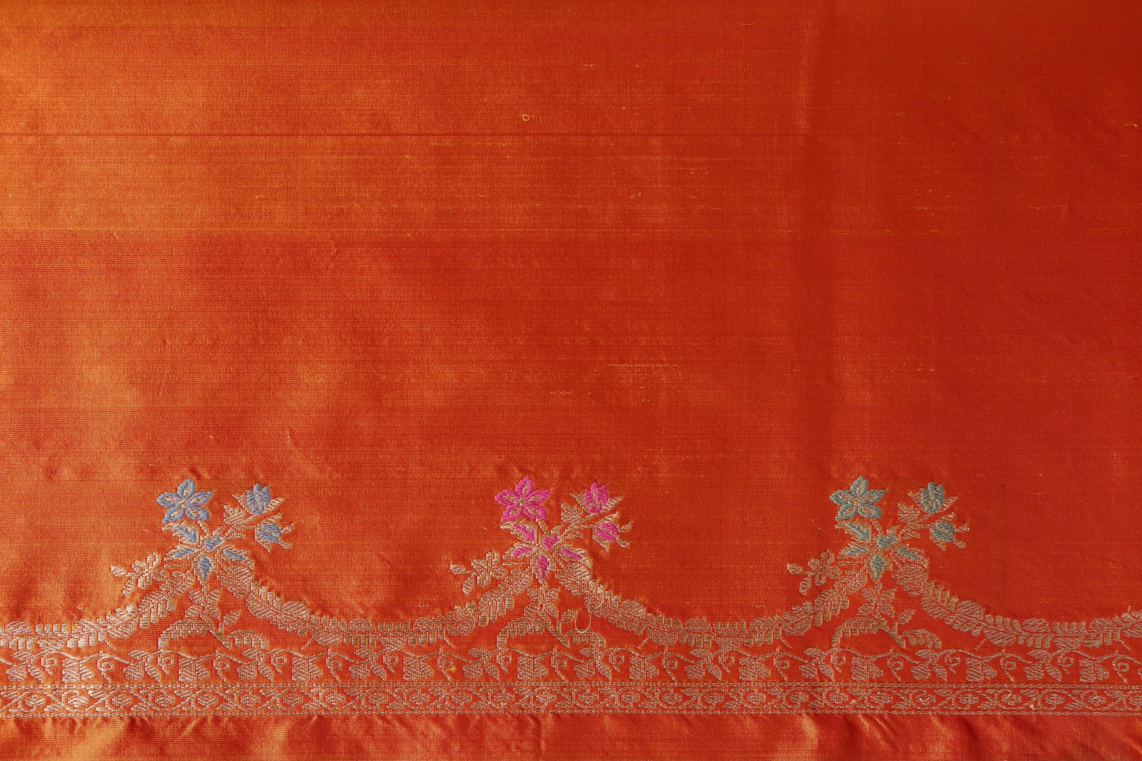 Yellow Meenadar Pure Silk Handloom Banarasi Saree