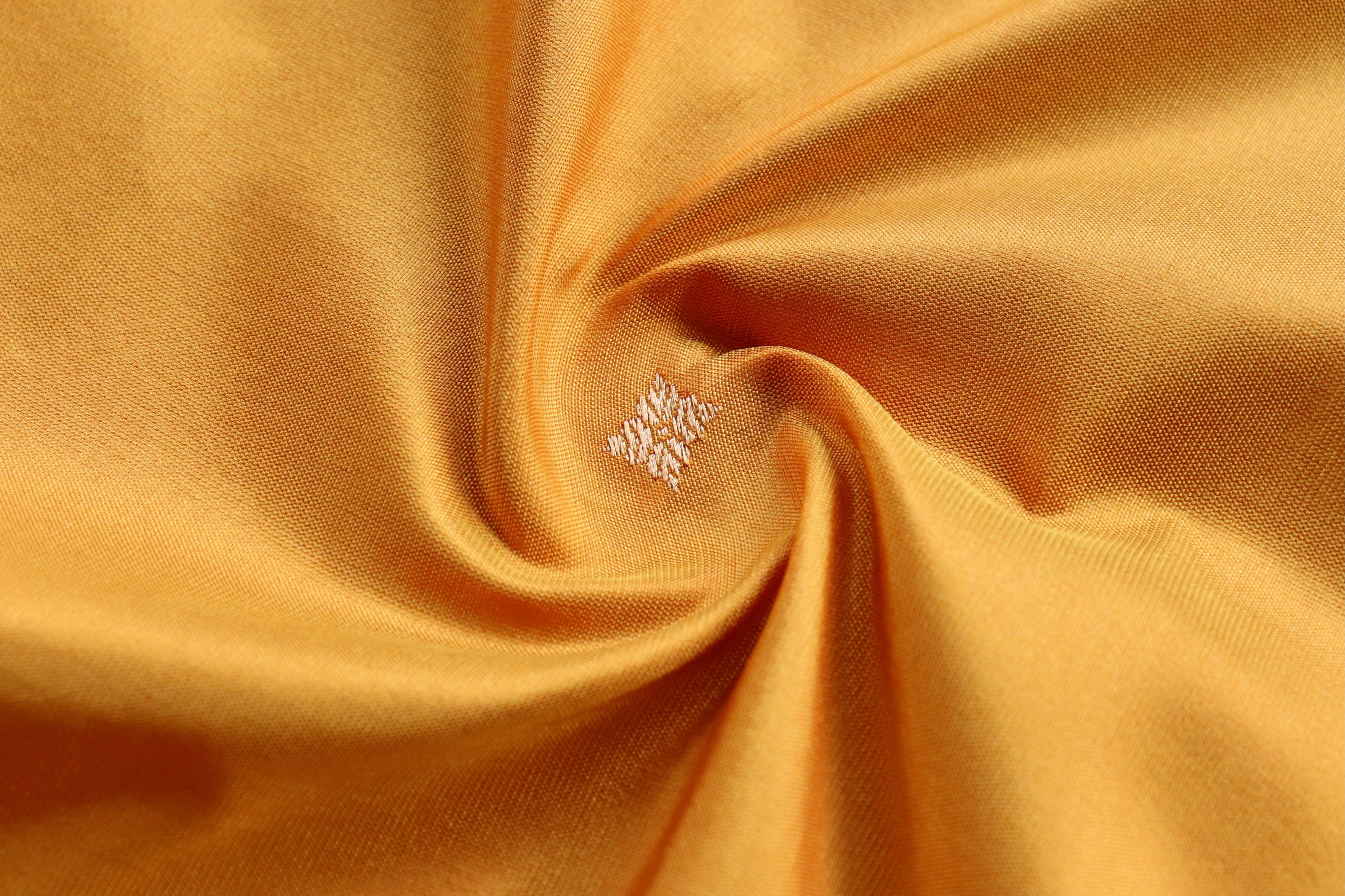 Yellow Meenadar Kadhua  Pure Silk Handloom Banarasi Saree