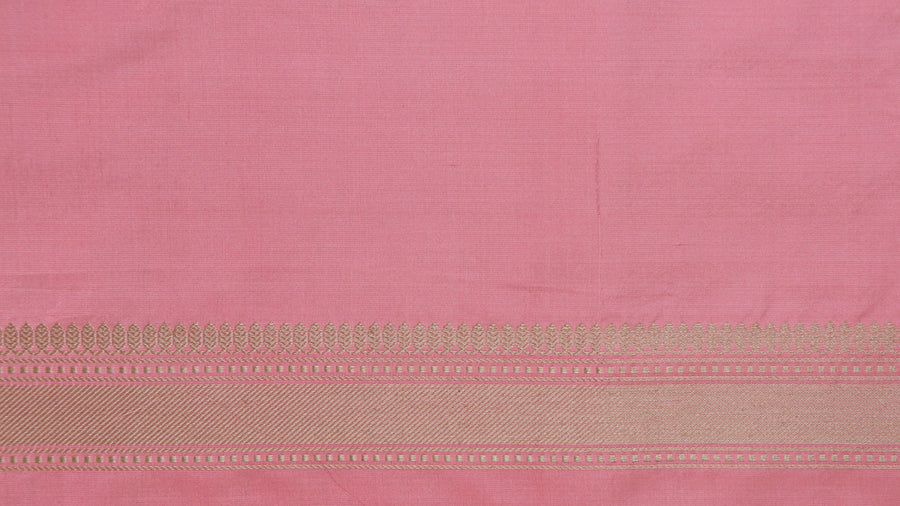 Pink Meenadar Nargis Motif Pure Silk Banarsi Handloom Saree