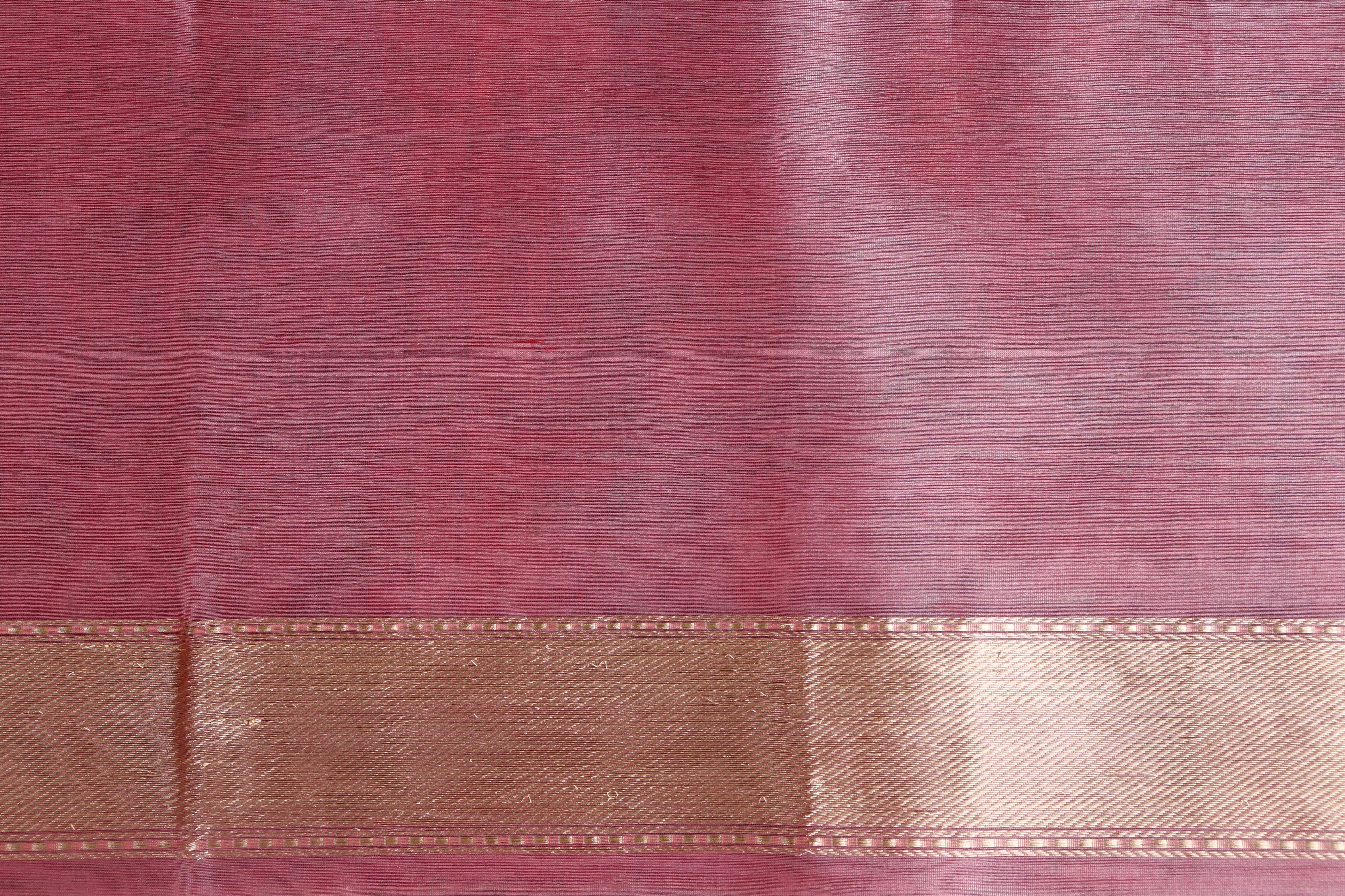 White Kadhua Organza Handloom Banarasi Saree