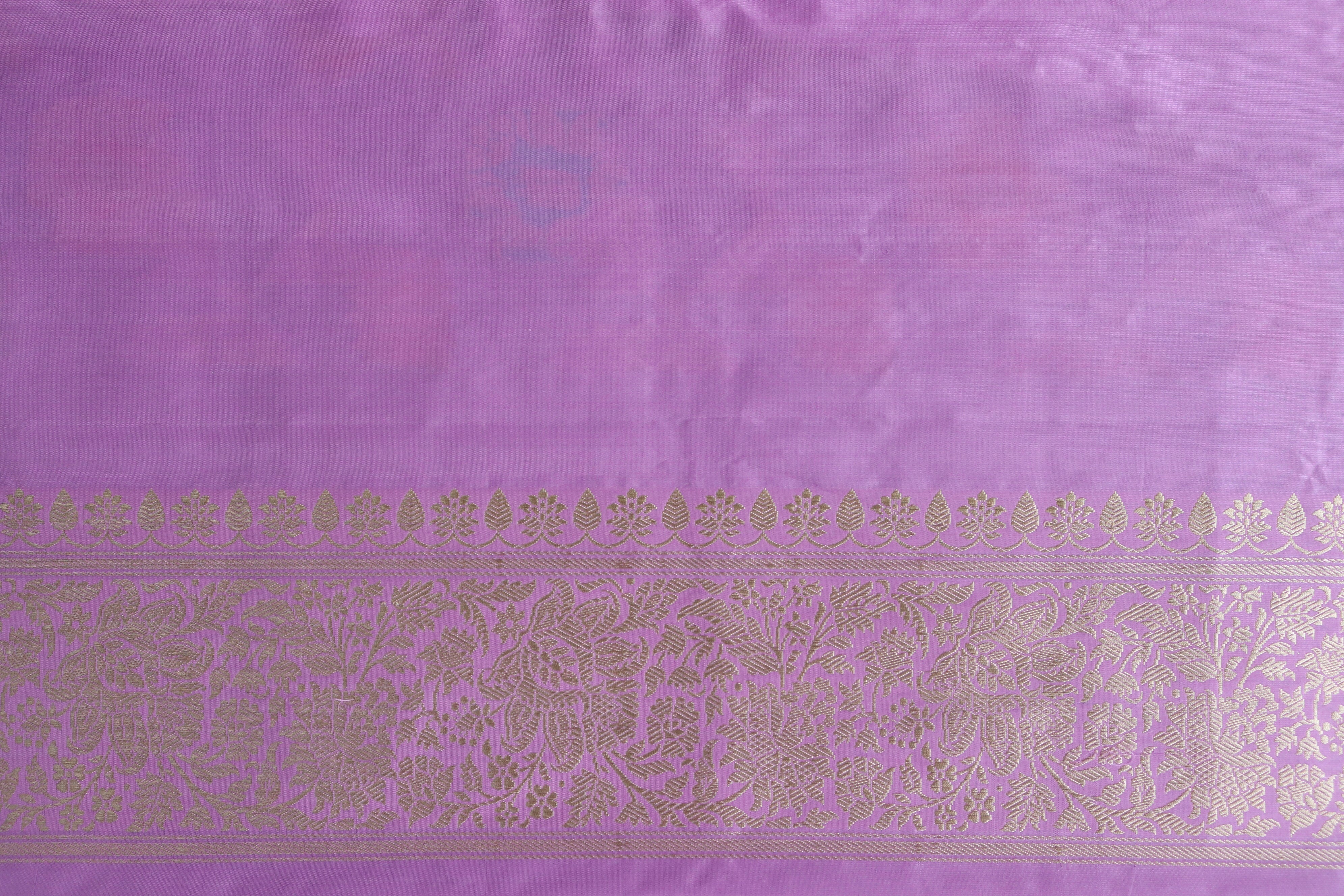 Amethyst Kimkhab Pure Silk Handloom Saree