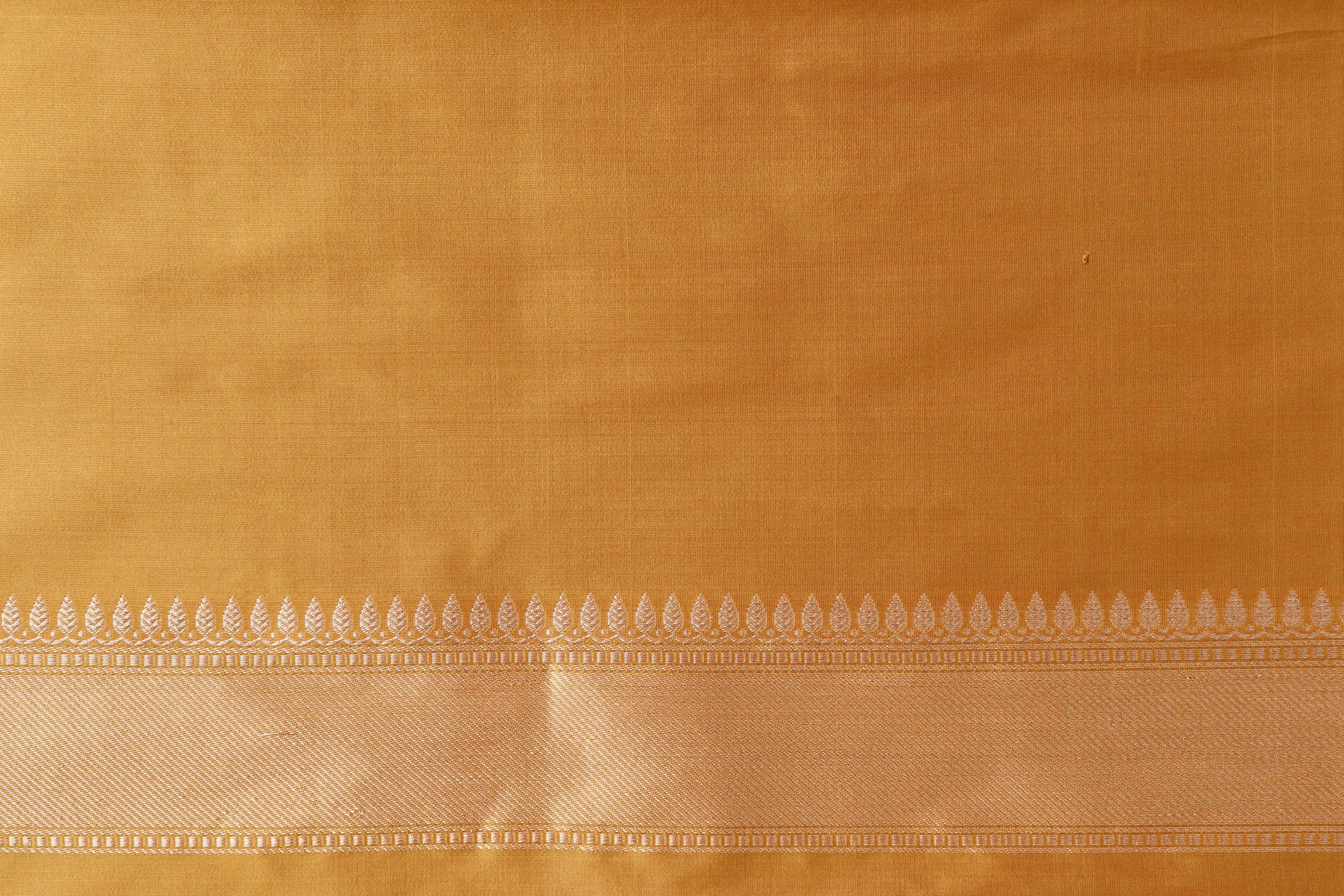 Gold Tanchoi Pure Silk Handloom Banarasi Saree