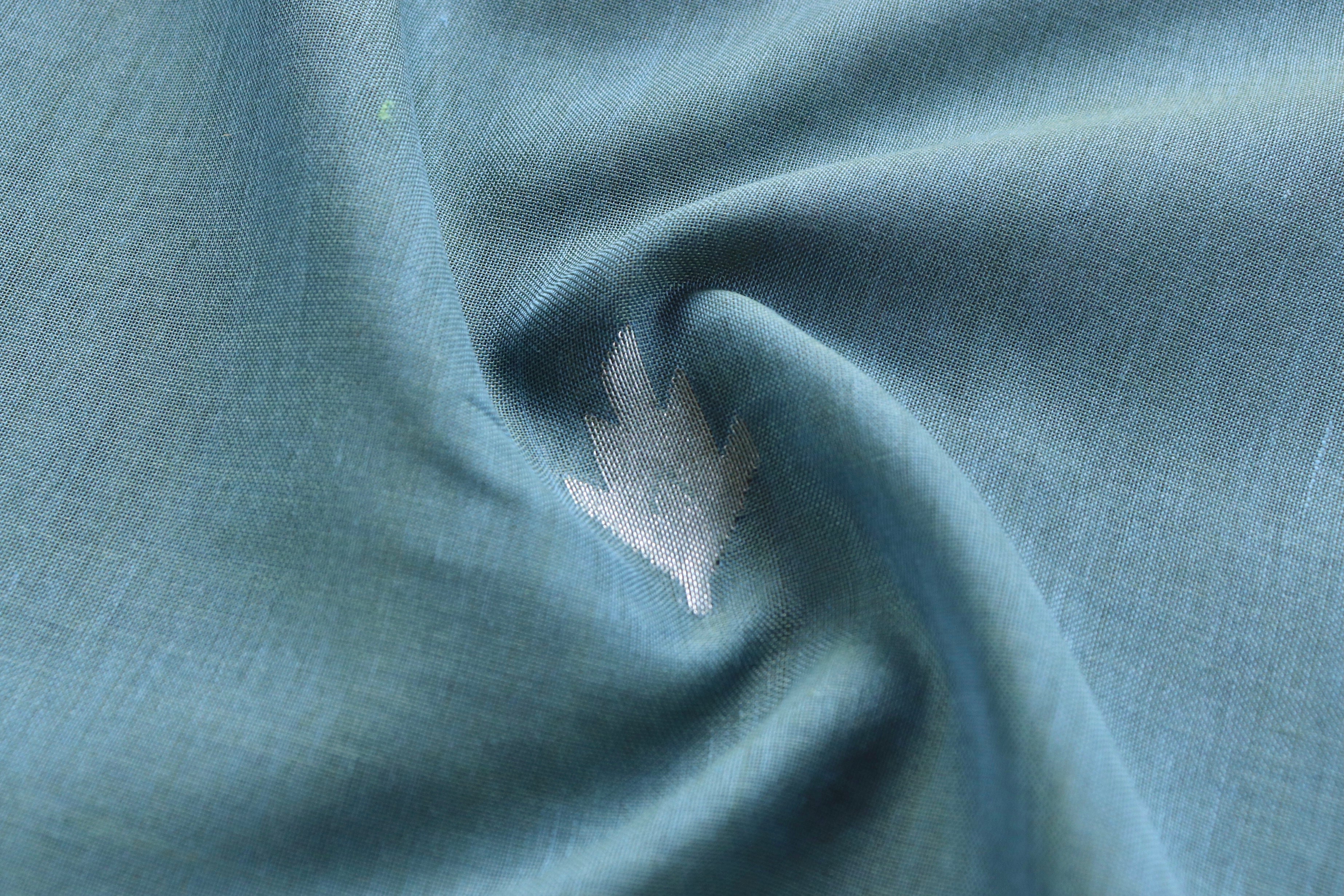 Grey Cotton Banarasi Handloom Saree