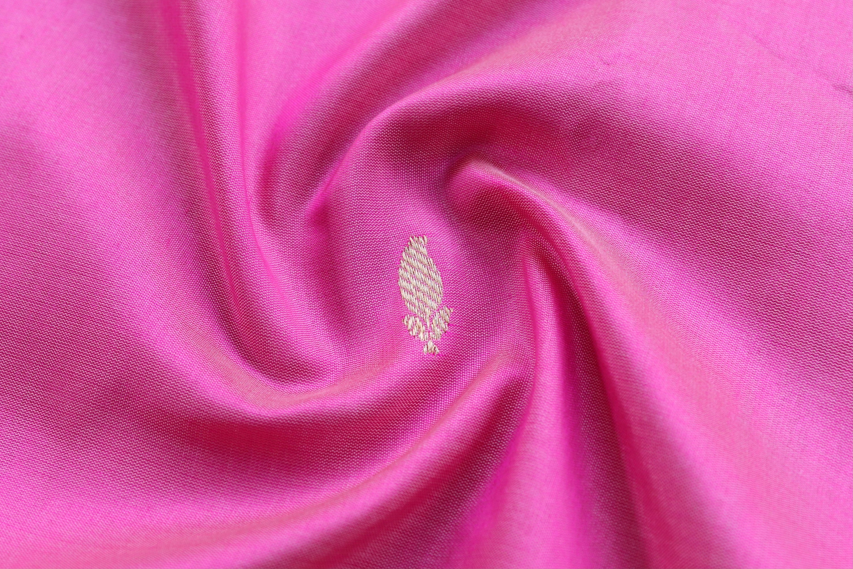 Taffy Pink Kairy Kuniya Pure Silk Handloom Banarasi Saree
