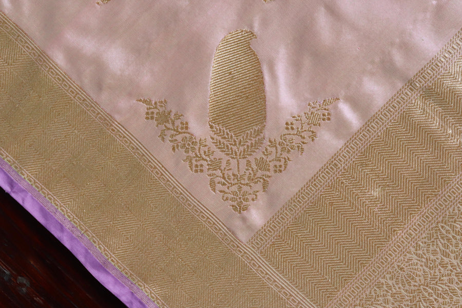 Blouse piece for Peachy Pink Kairy Kuniya saree