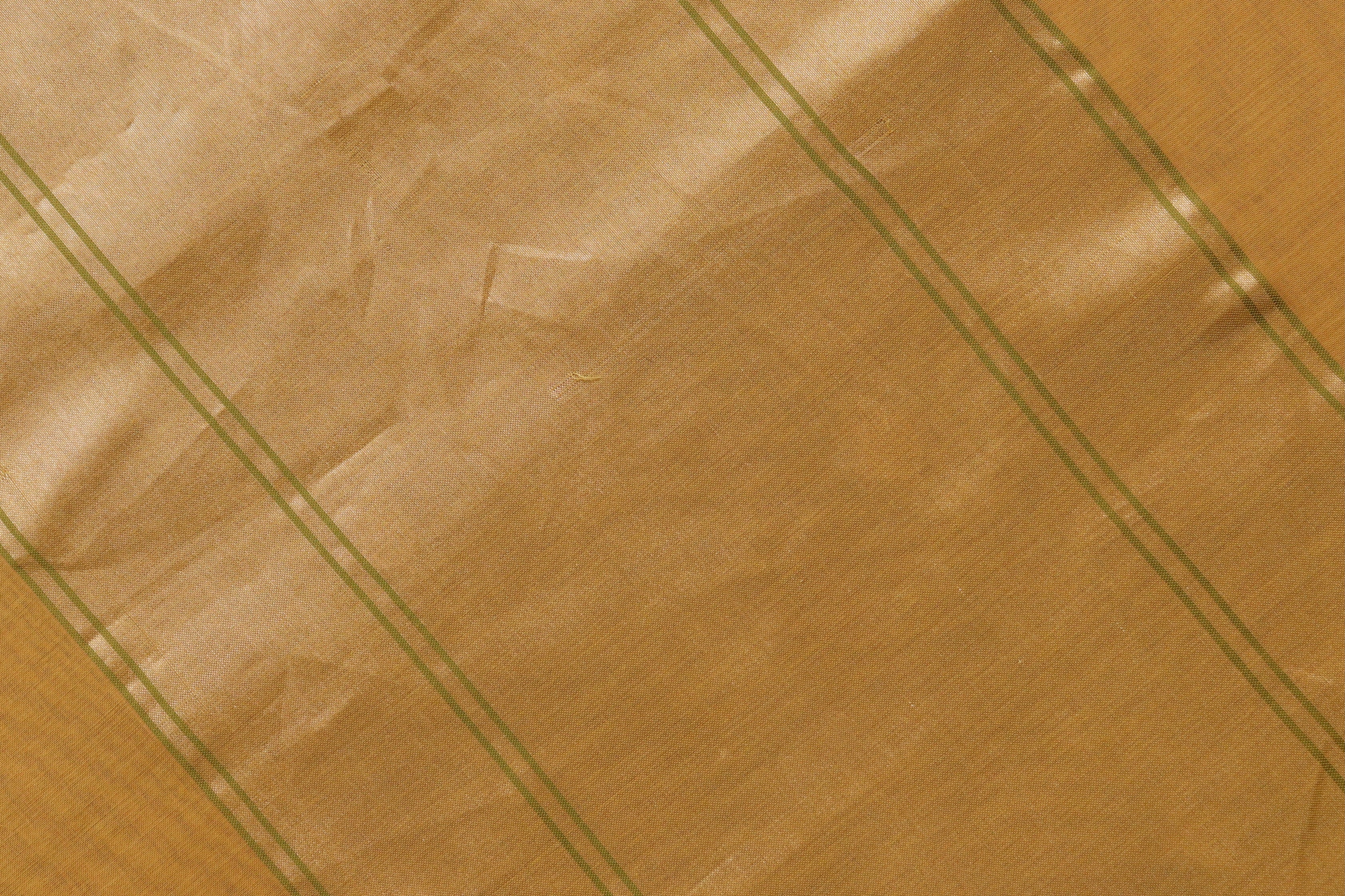 Yellow Cotton Kadhua Motif Banarasi Handloom Saree