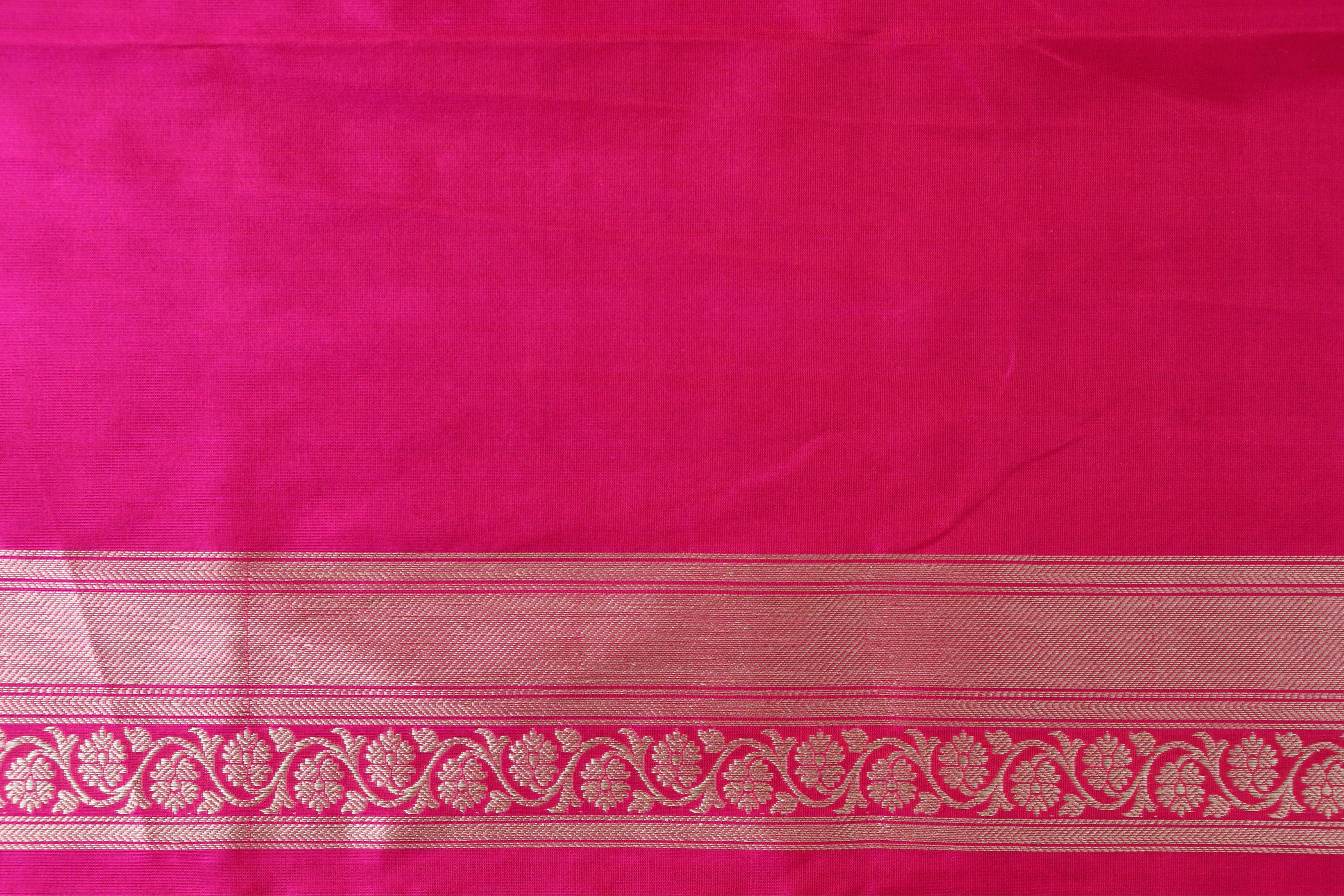 Pink Ginnie Motif Pure Silk Handloom Banarasi Saree