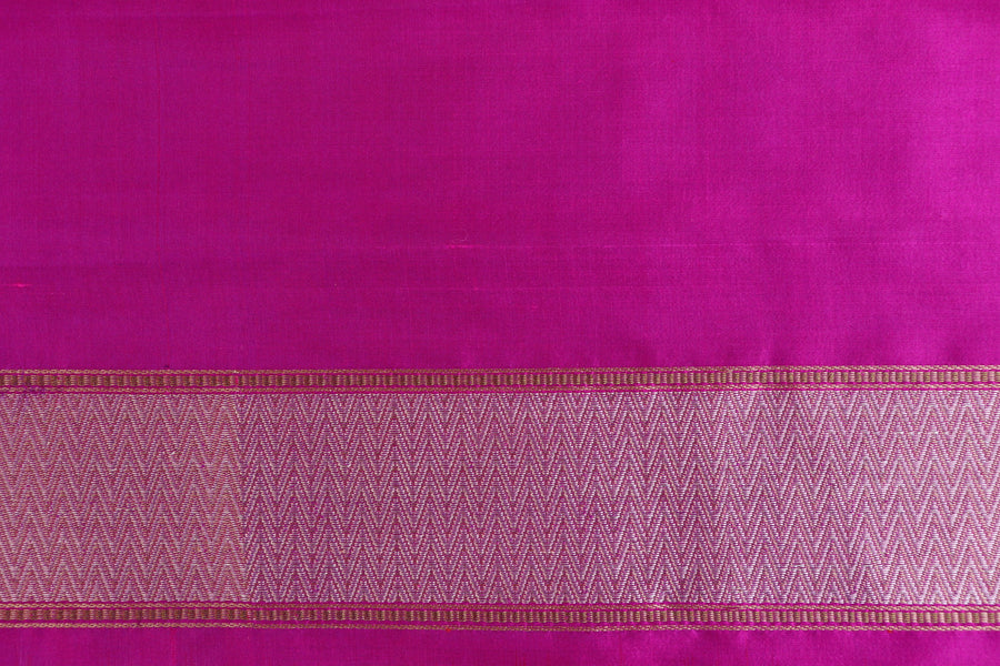 Pink Resham Handwoven Banarasi Tanchoi Silk Saree