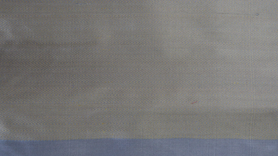 Light Blue Kuniya Pure Silk Handloom Banarsi Saree