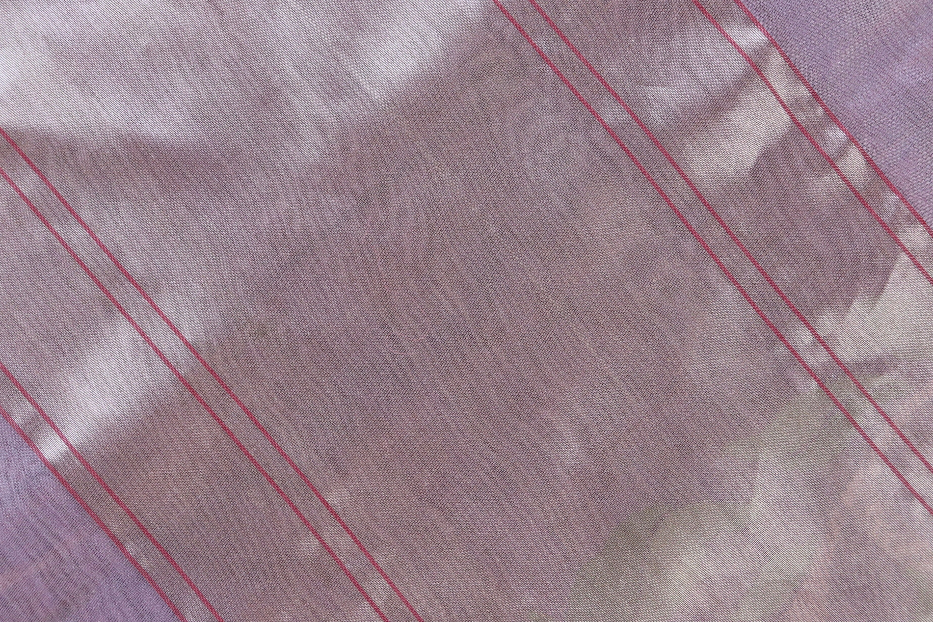 Soft Pink Pure Kora Silk  By Tissue Handloom Banarasi Saree