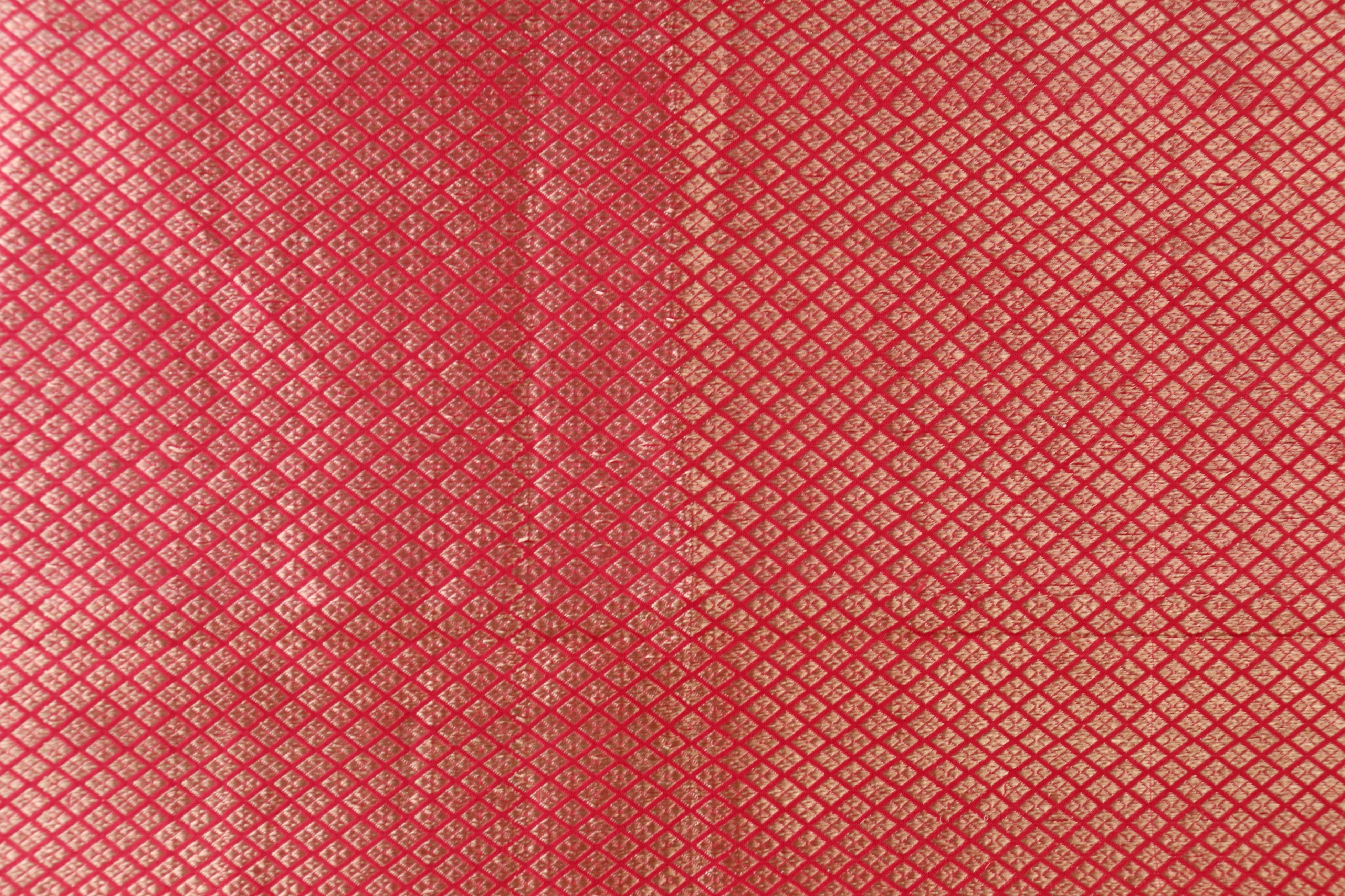 Strawberry Pink Katan Silk  Handloom Banarasi Saree