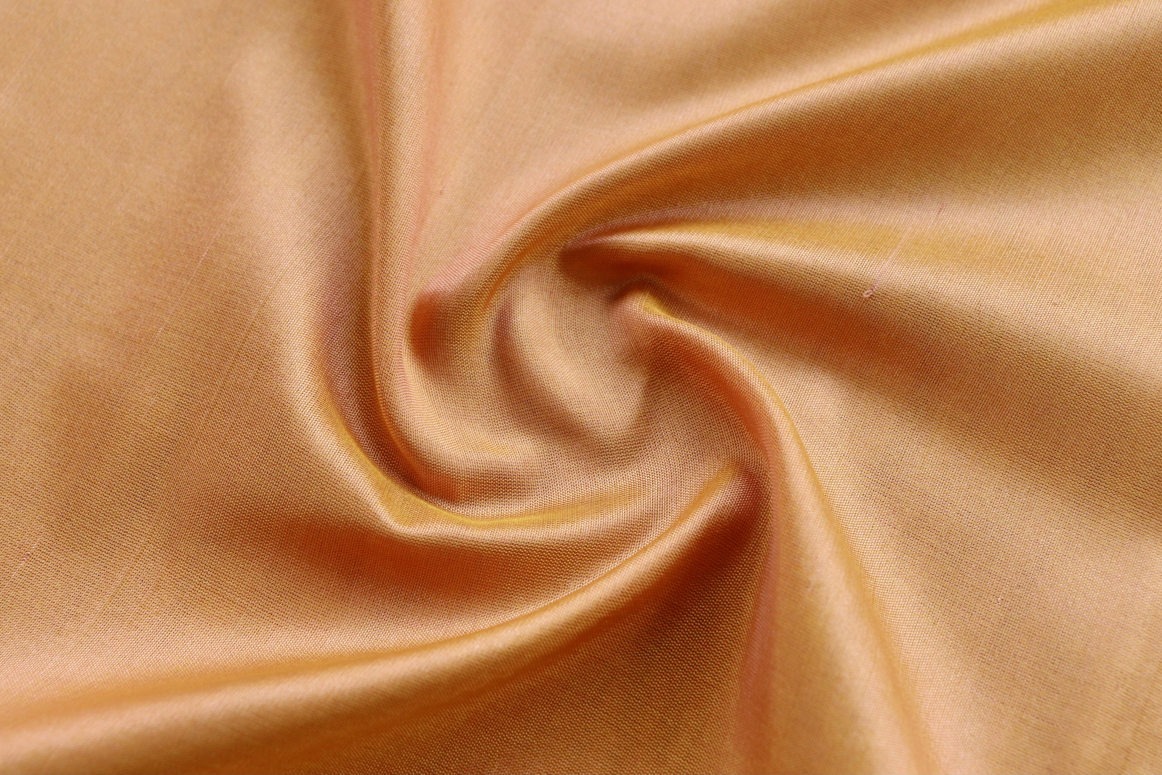 Peach Katan Silk  Handloom Banarasi Saree