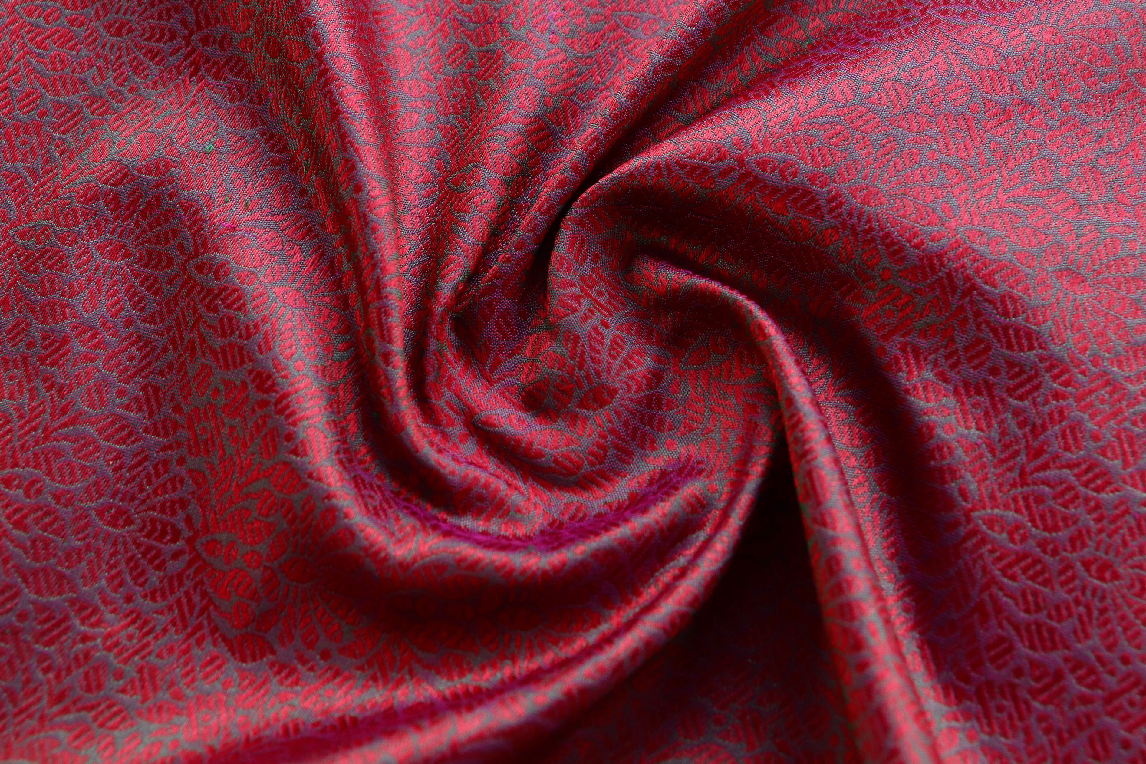 Plum Kairy Kuniya Pure Silk Handloom Banarasi Saree