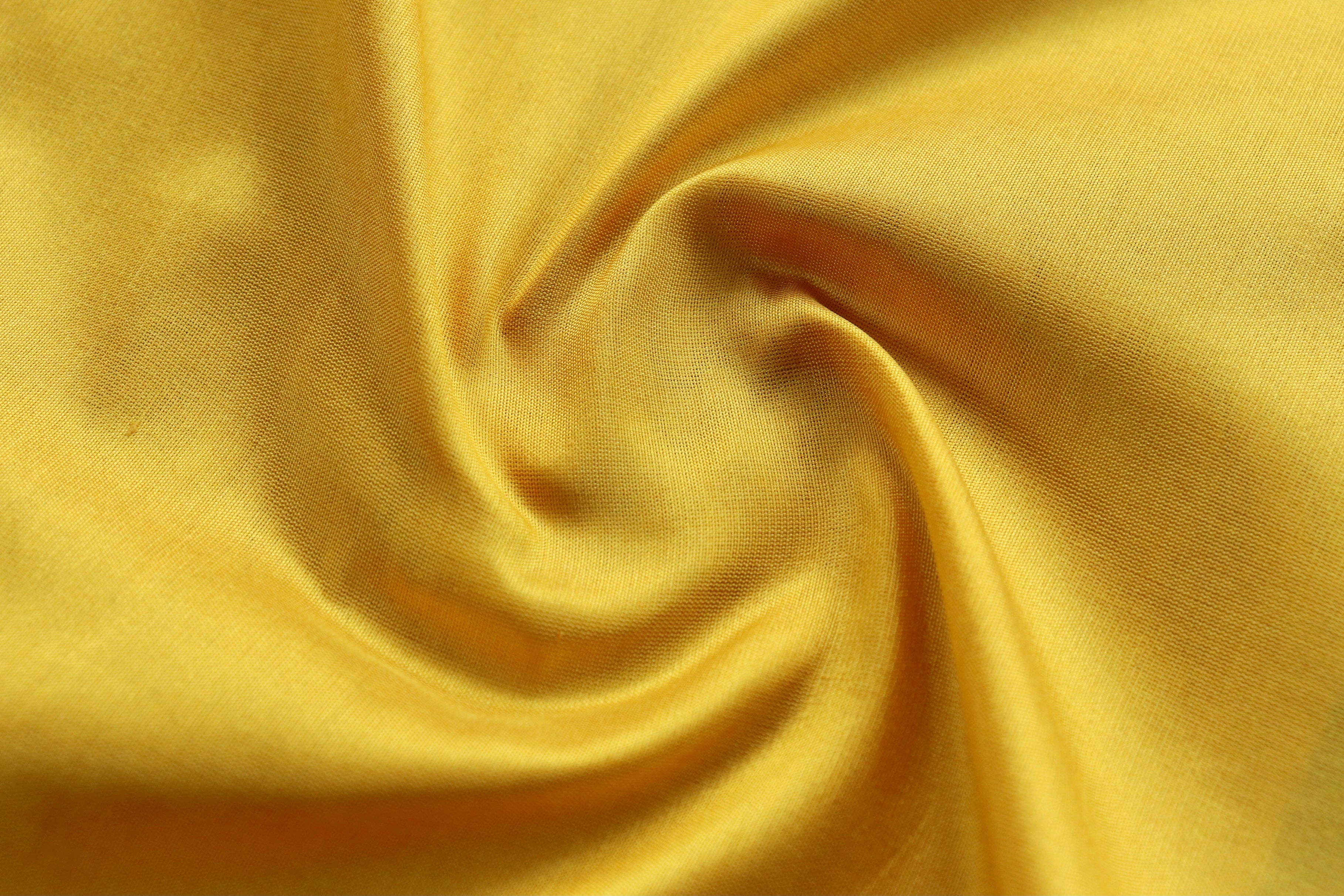 Mango Yellow Floral Border Pure Silk Handloom Banarasi Saree