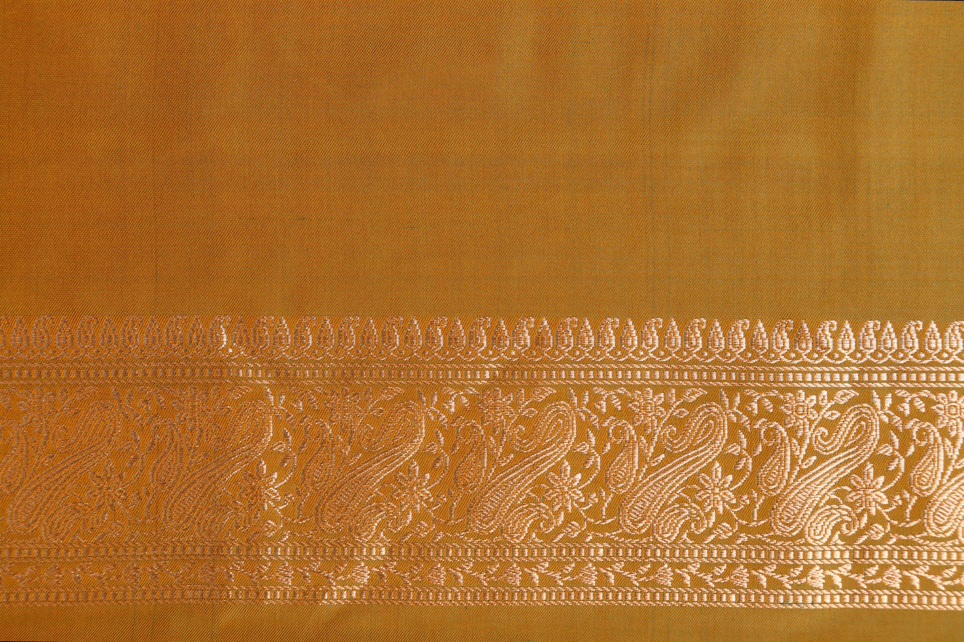 Green Banarasi Handwoven Satin Silk Saree