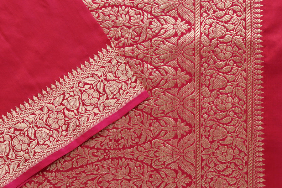 Maroon Kadhua Pure Katan Silk Banarasi Saree | Stuti Weaves