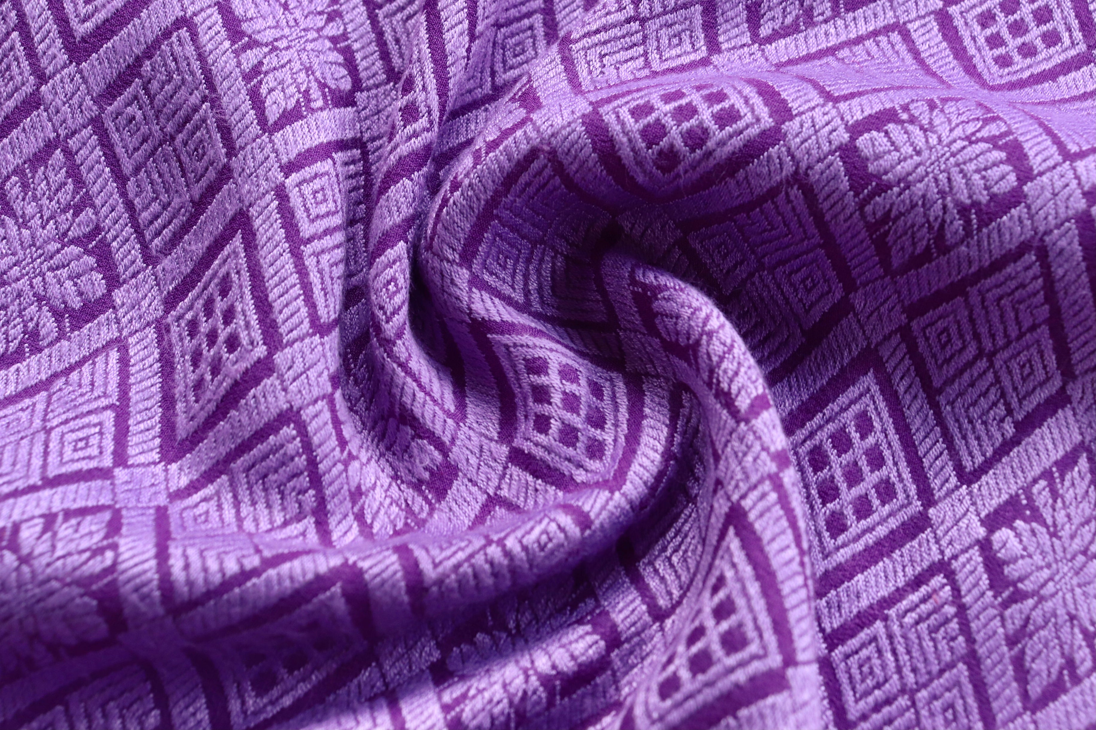 Purple Handwoven Banarasi Tanchoi Silk Saree