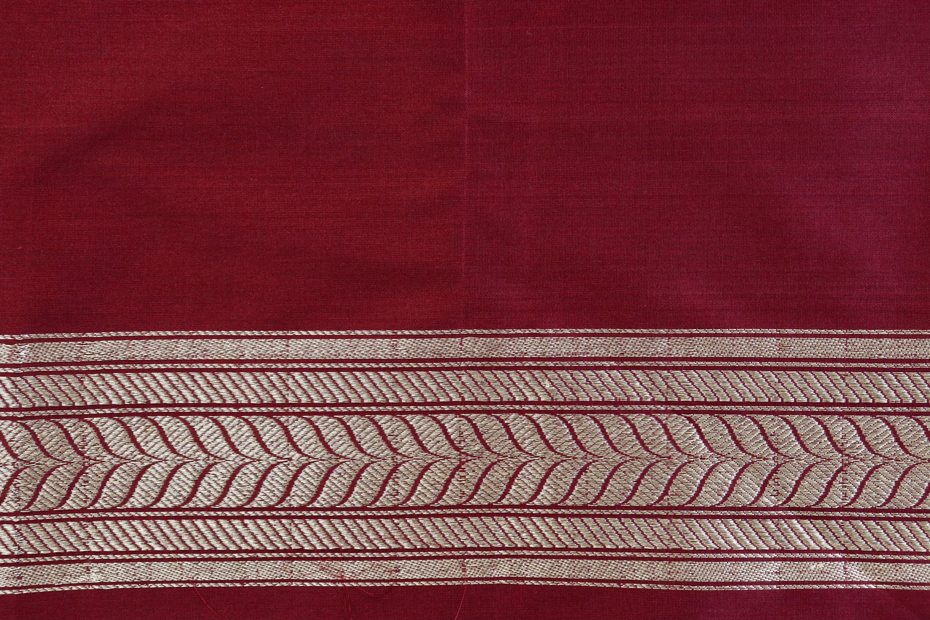 Maroon Sona Rupa Pure Silk Handloom Banarasi Saree