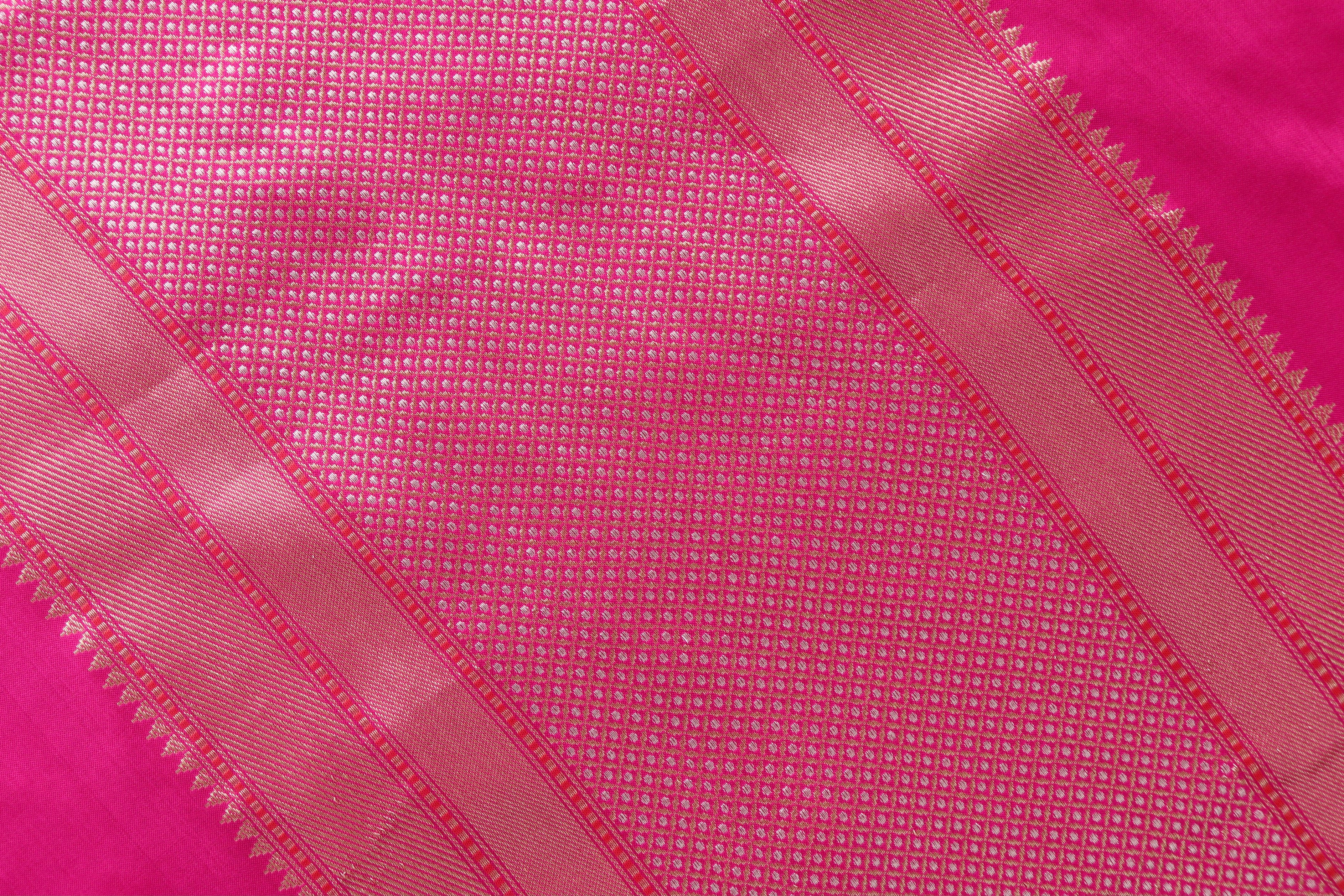 Pink Kadhua Motif Pure Katan Silk Handloom Saree
