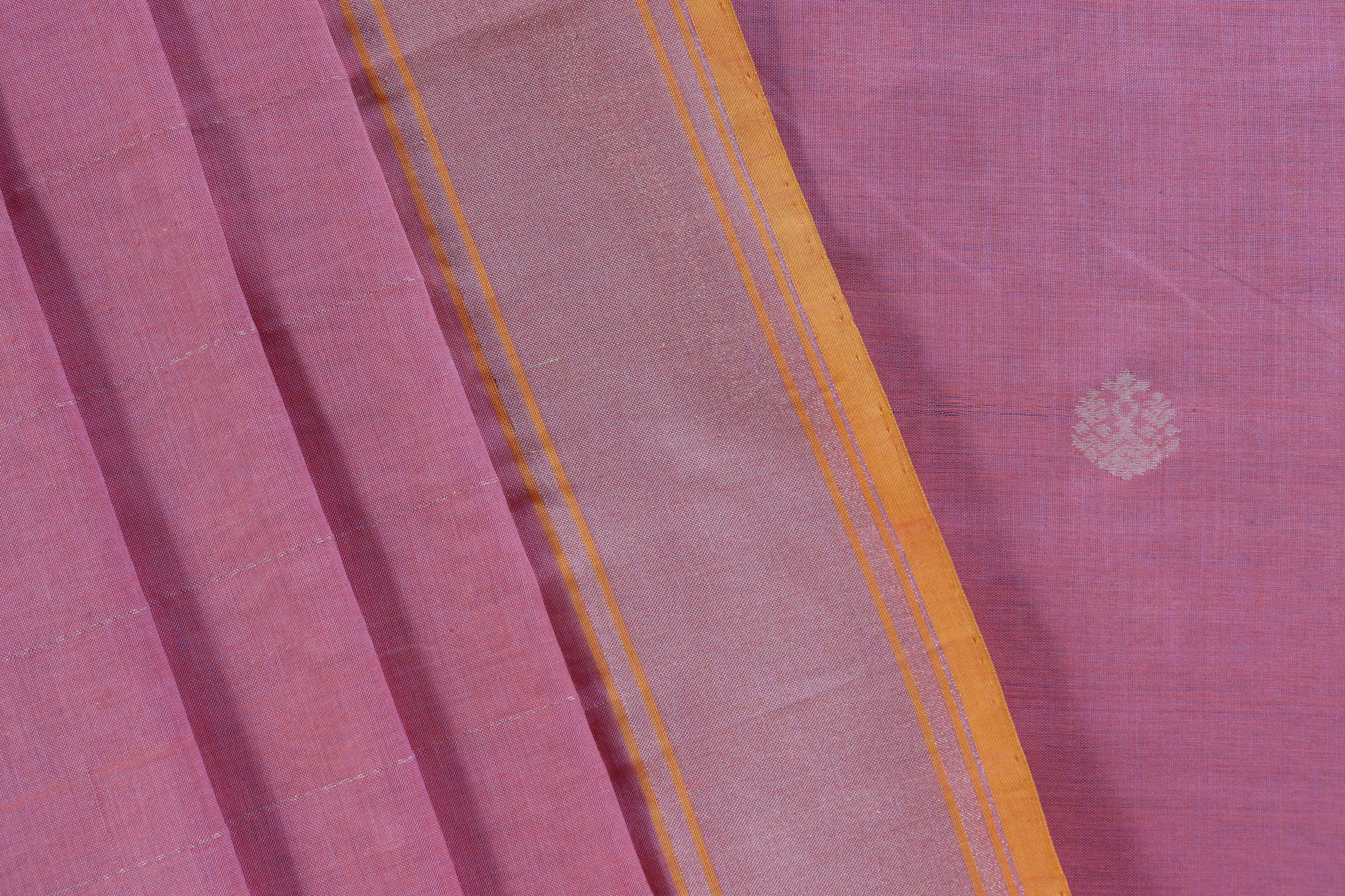 Pink Katan Cotton Handloom Banarasi Suit Set