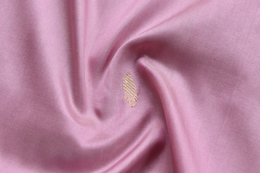 Baby Pink Kairy Kuniya Pure Silk Handloom Banarasi Saree