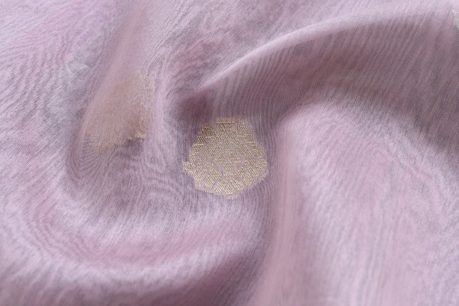 Kora silk texture of Mauve Sona Rupa dupatta