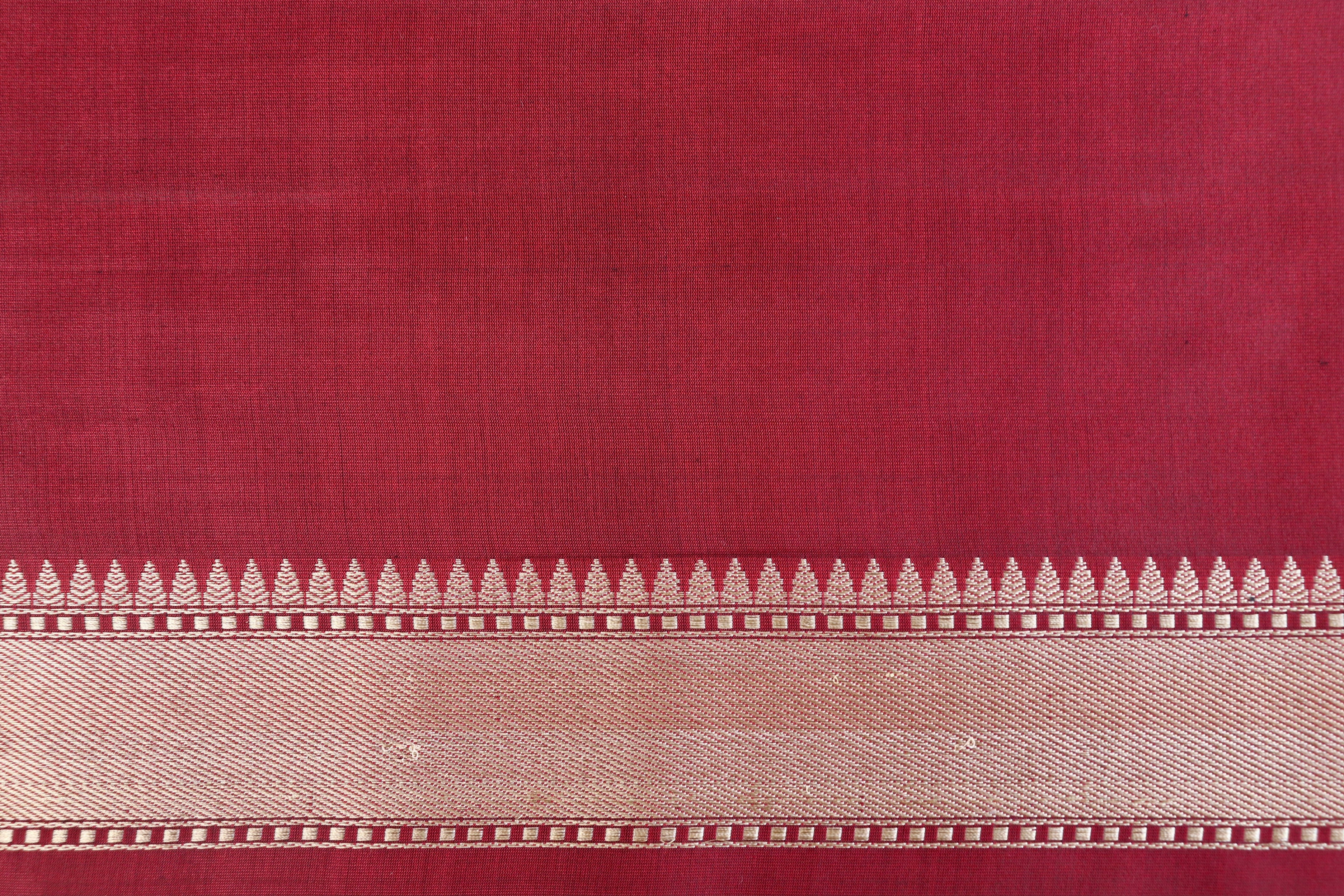 Maroon Meenadar Kadhua  Pure Silk Handloom Banarasi Saree