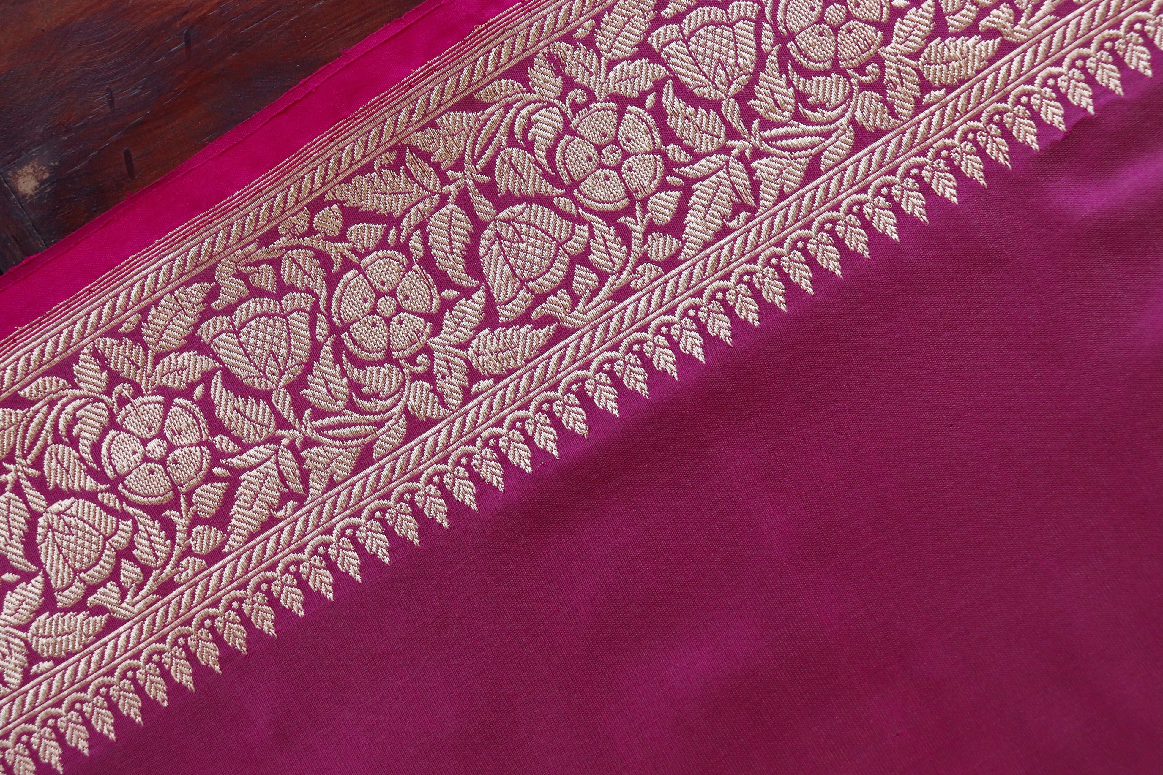 Wildberry Parizaat Motif Pure Silk Handloom Saree