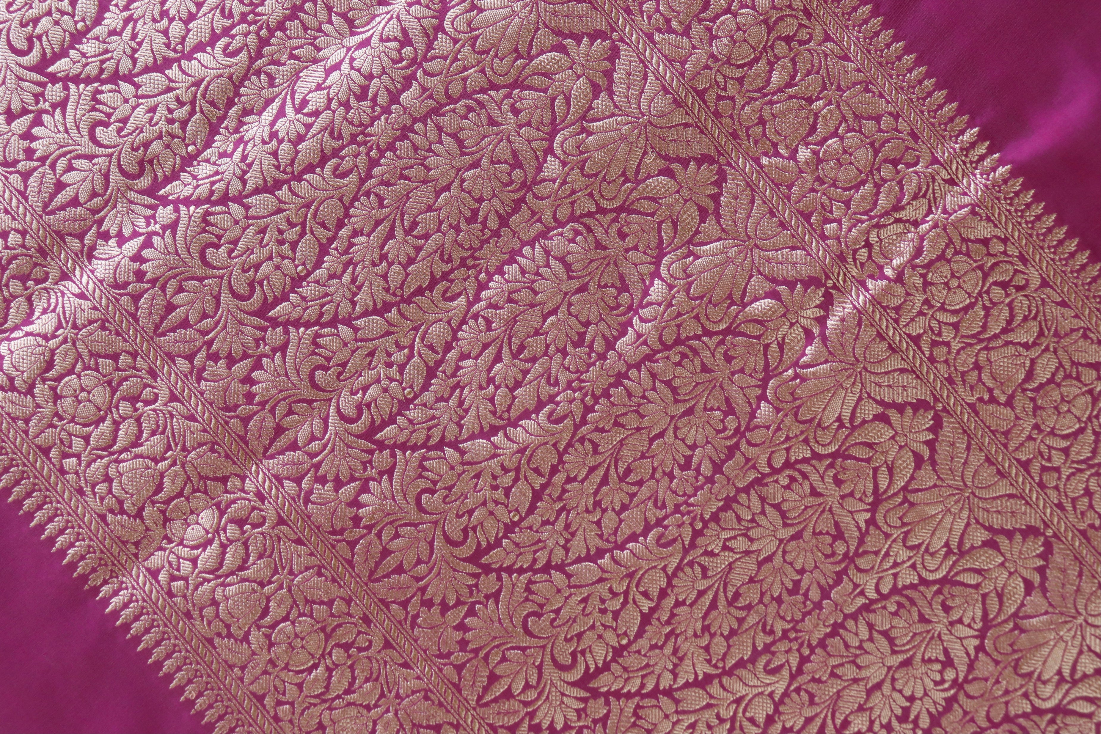 Wildberry Parizaat Motif Pure Silk Handloom Saree