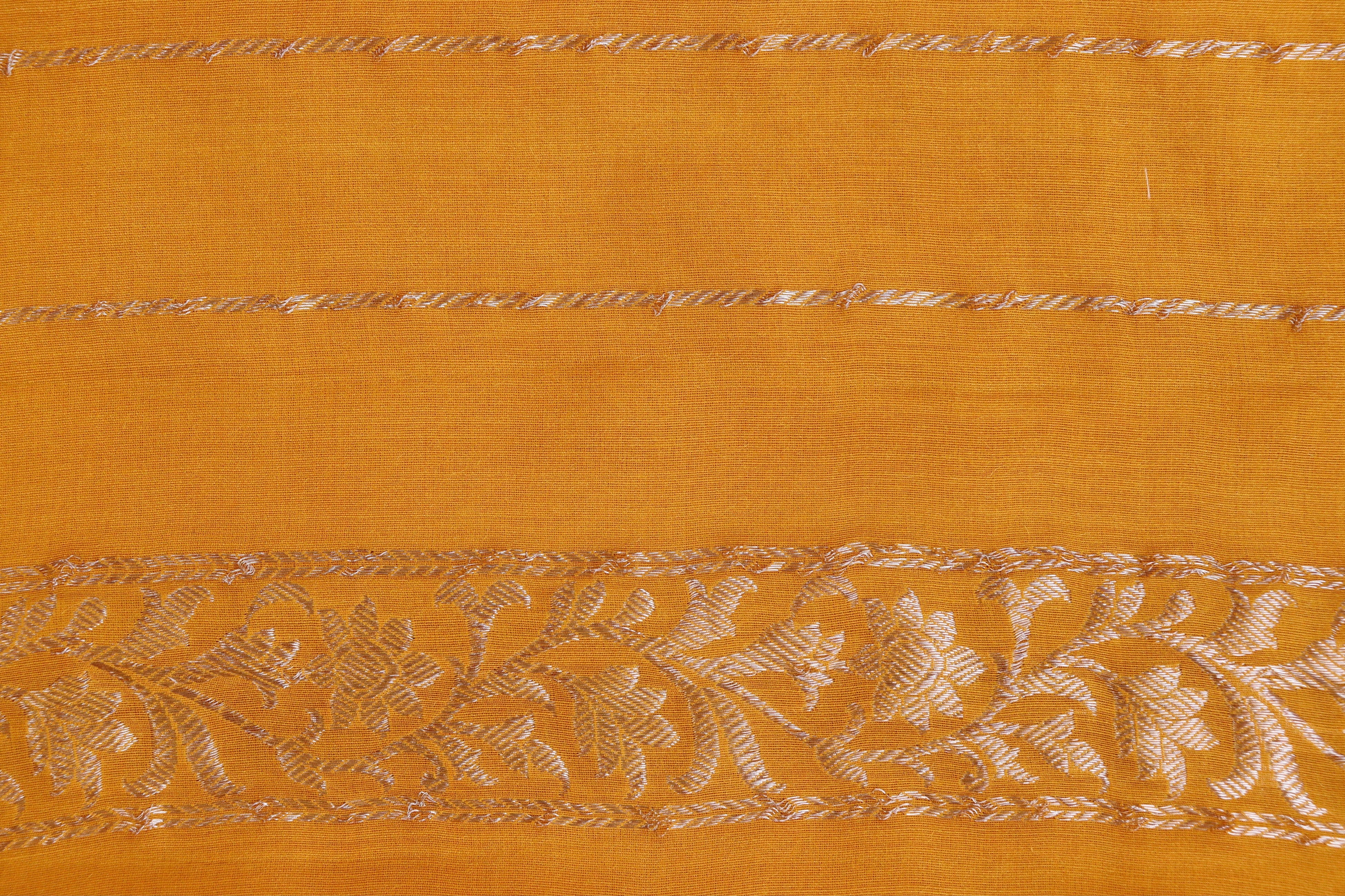Mango Yellow Kadhua Motif Munga Silk Handloom Saree