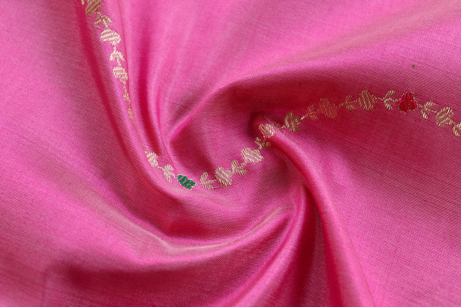 Pink Kadhua Pure Katan Silk Saree | Stuti Weaves