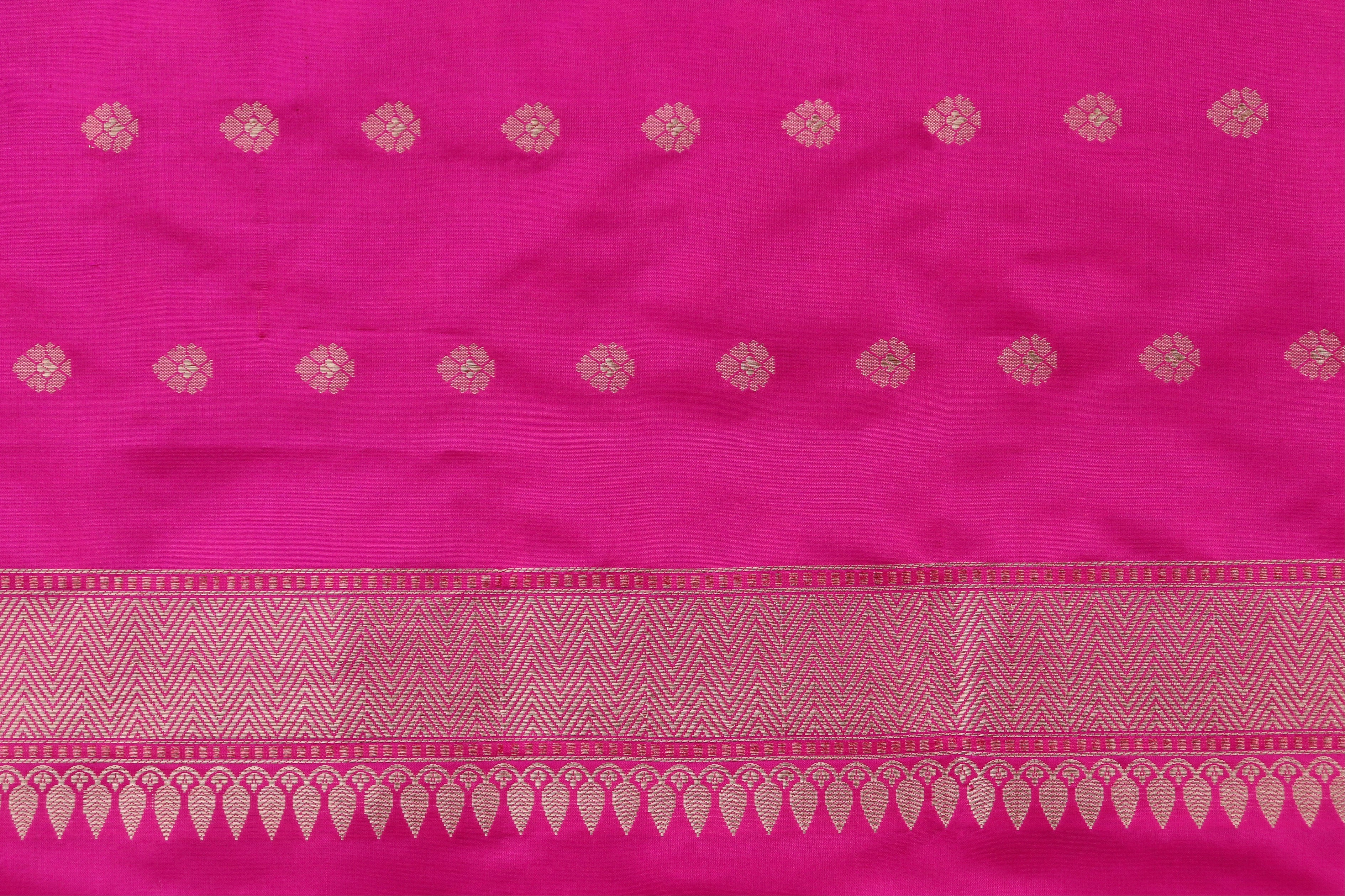 Pink Kadhua Pure Katan Silk Handloom Saree