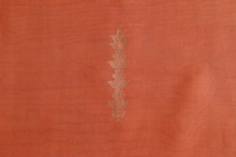 Saffron Virsa Handwoven Banarasi Kora Silk Saree