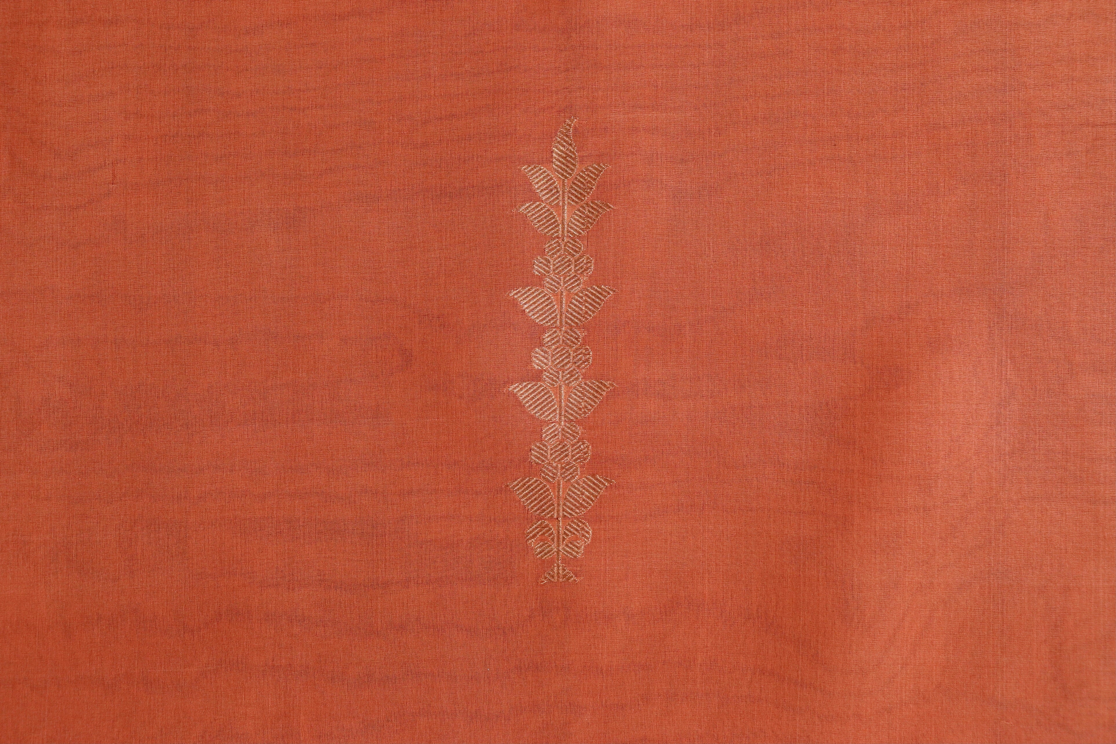 Saffron Virsa Handwoven Banarasi Kora Silk Saree