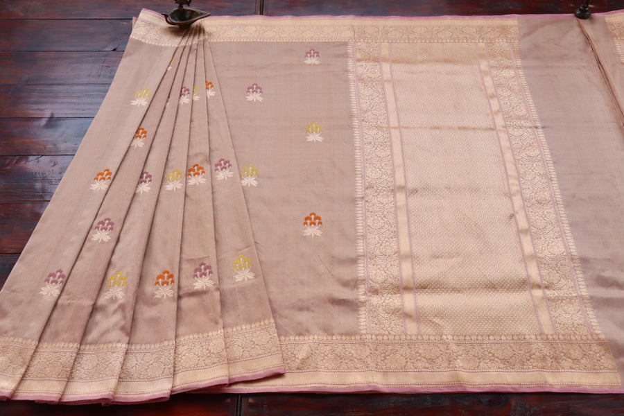 Gold Tissue Meenadar Kadhua Banarasi Handwoven Silk Sarees