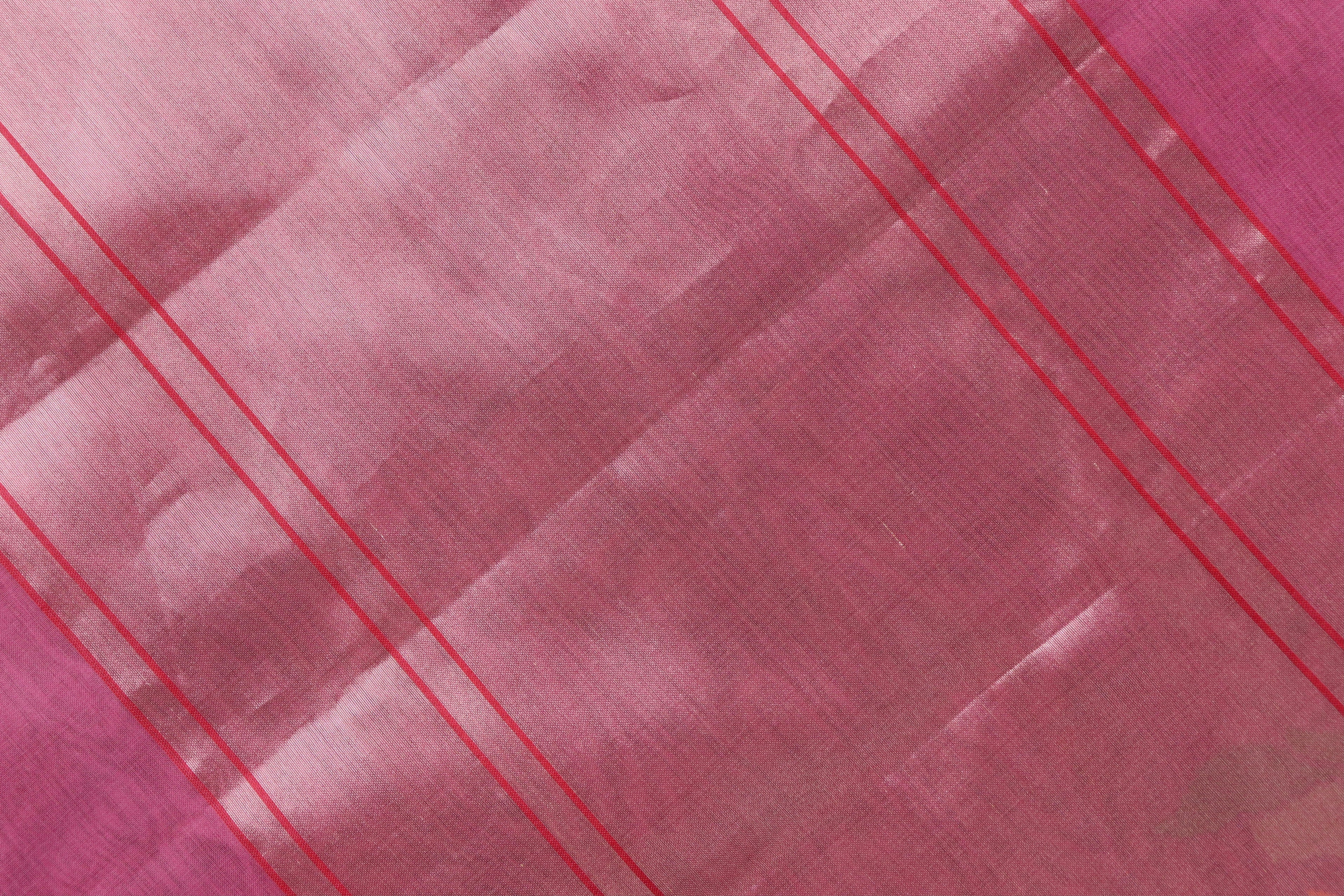 Pink Pure Kora Silk Handloom Banarasi Saree